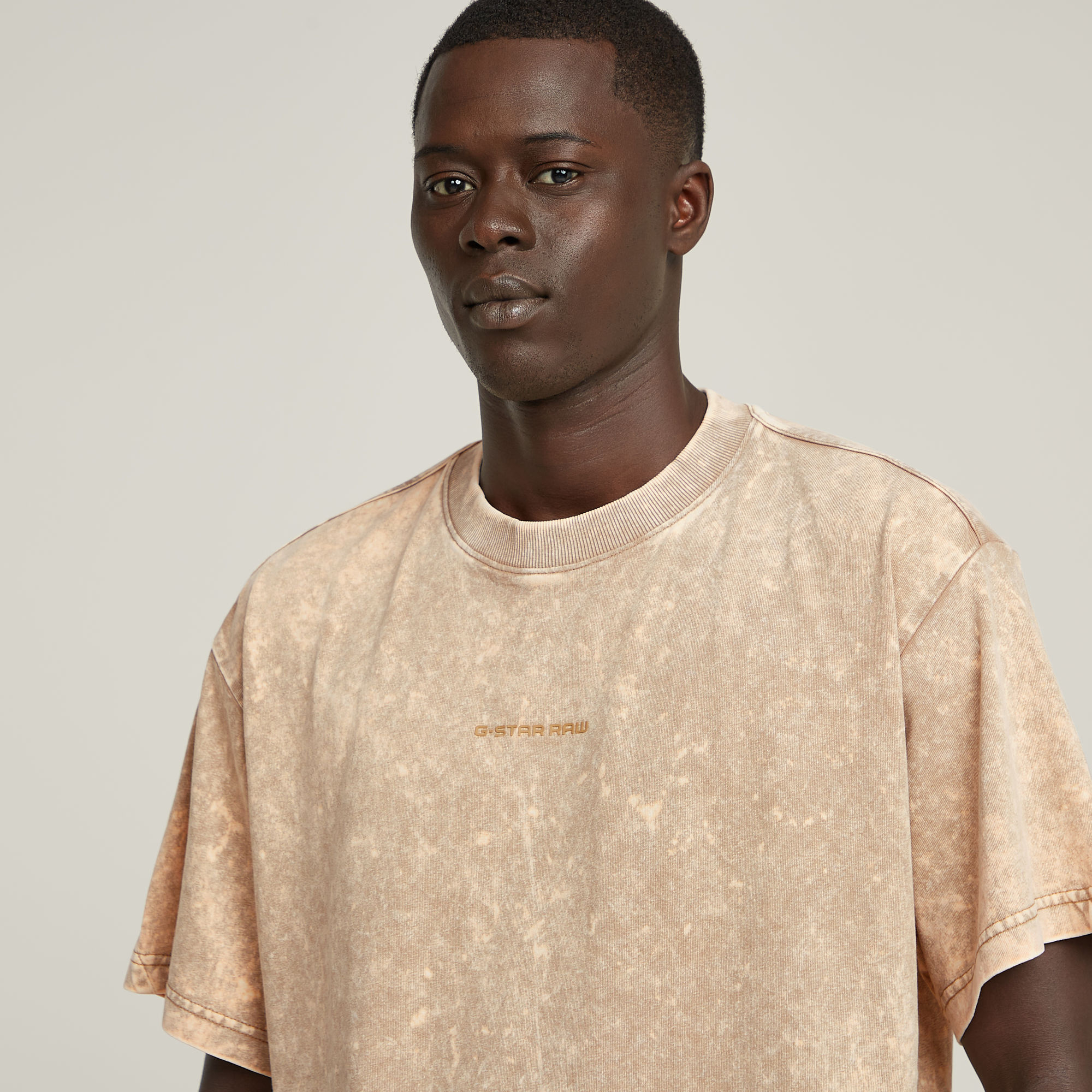 G-Star RAW Washed Loose T-Shirt Beige Heren