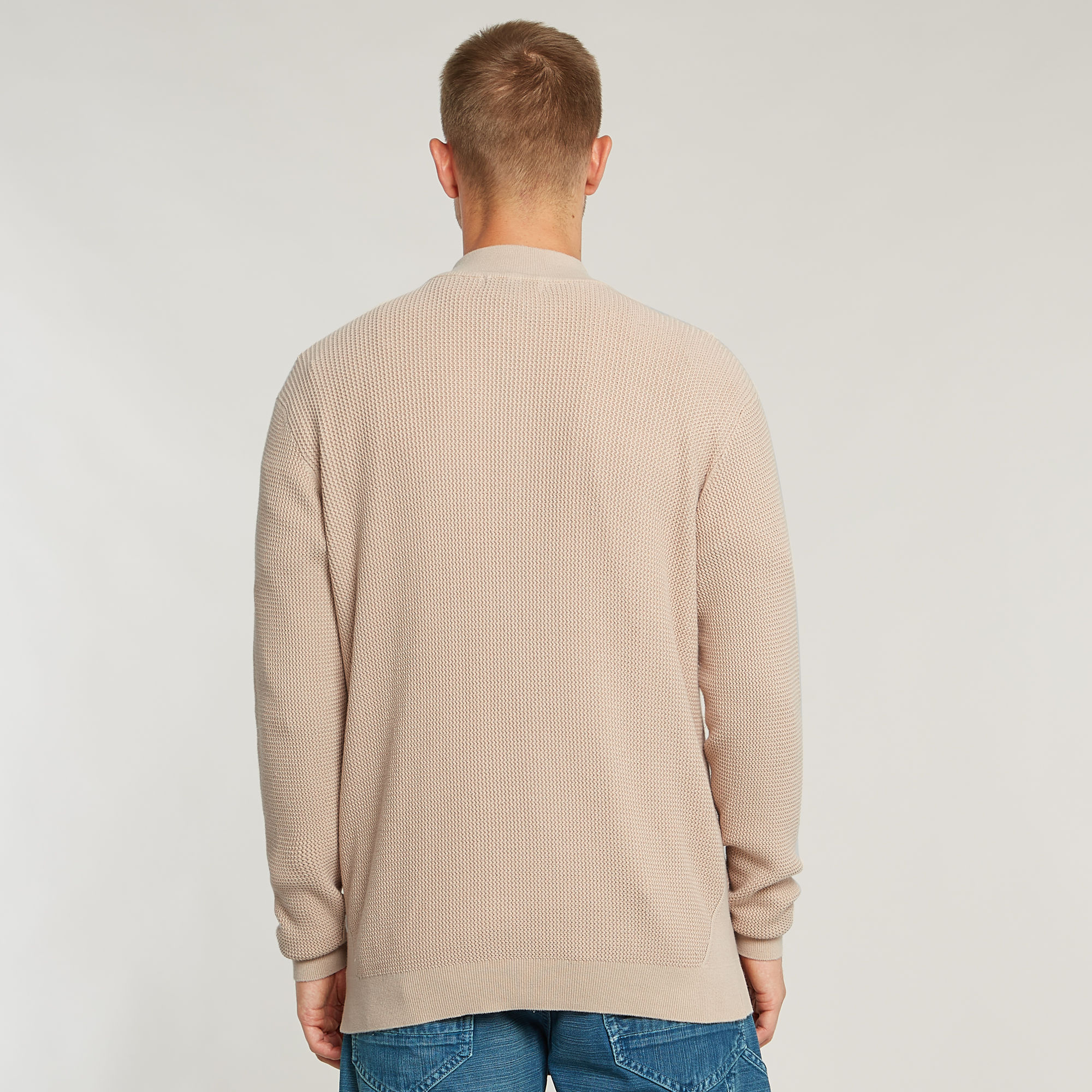 G-Star RAW Serrated Gebreide Skipper Trui Roze Heren