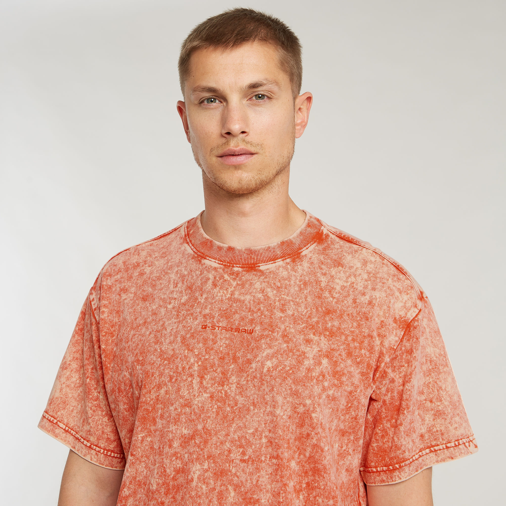 G-Star RAW Washed Loose T-Shirt Rood Heren