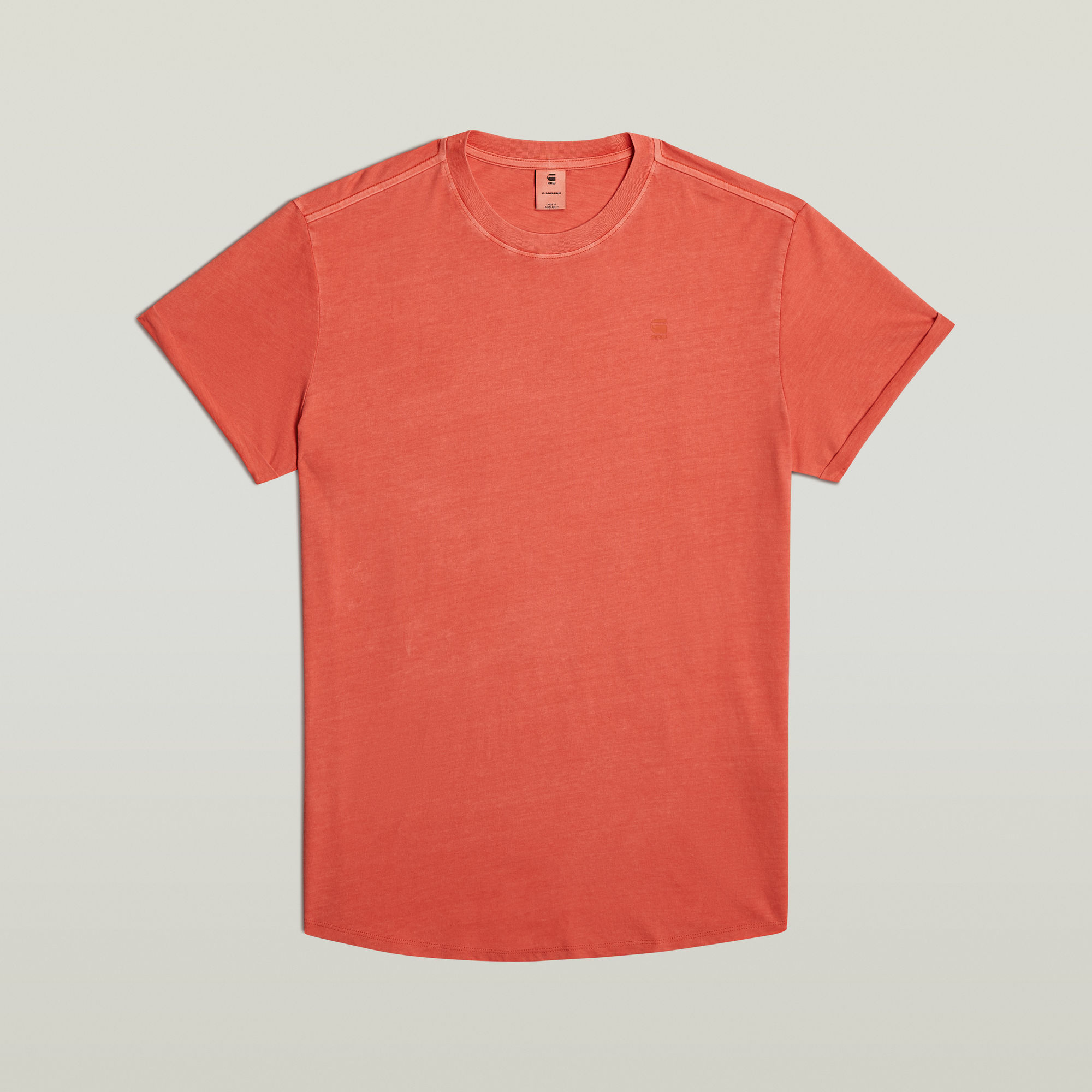 G-Star RAW Text Back Graphic Overdyed Lash T-Shirt Rood Heren