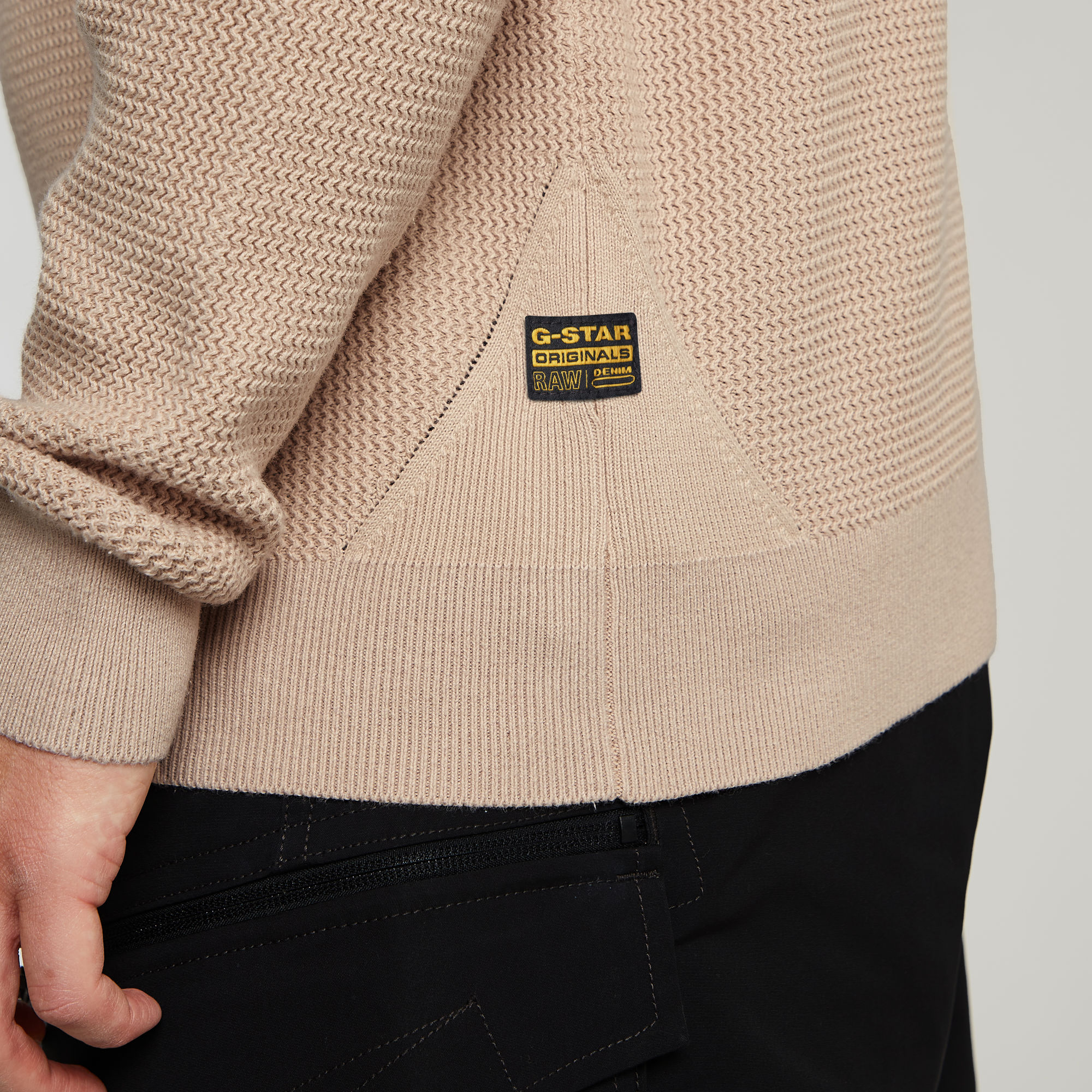G-Star RAW Serrated Gebreide Trui Roze Heren