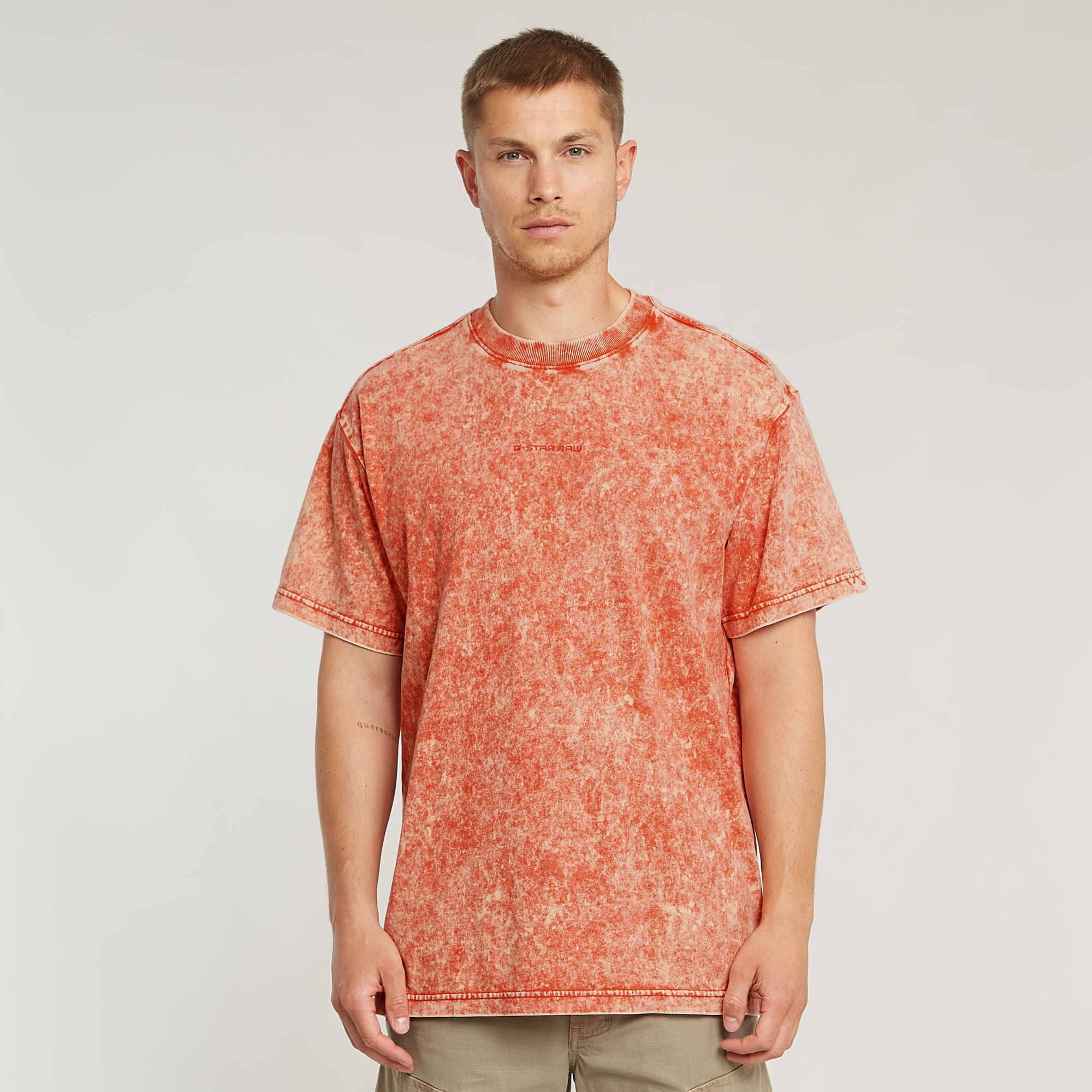 

Washed Loose T-Shirt - Red - Men