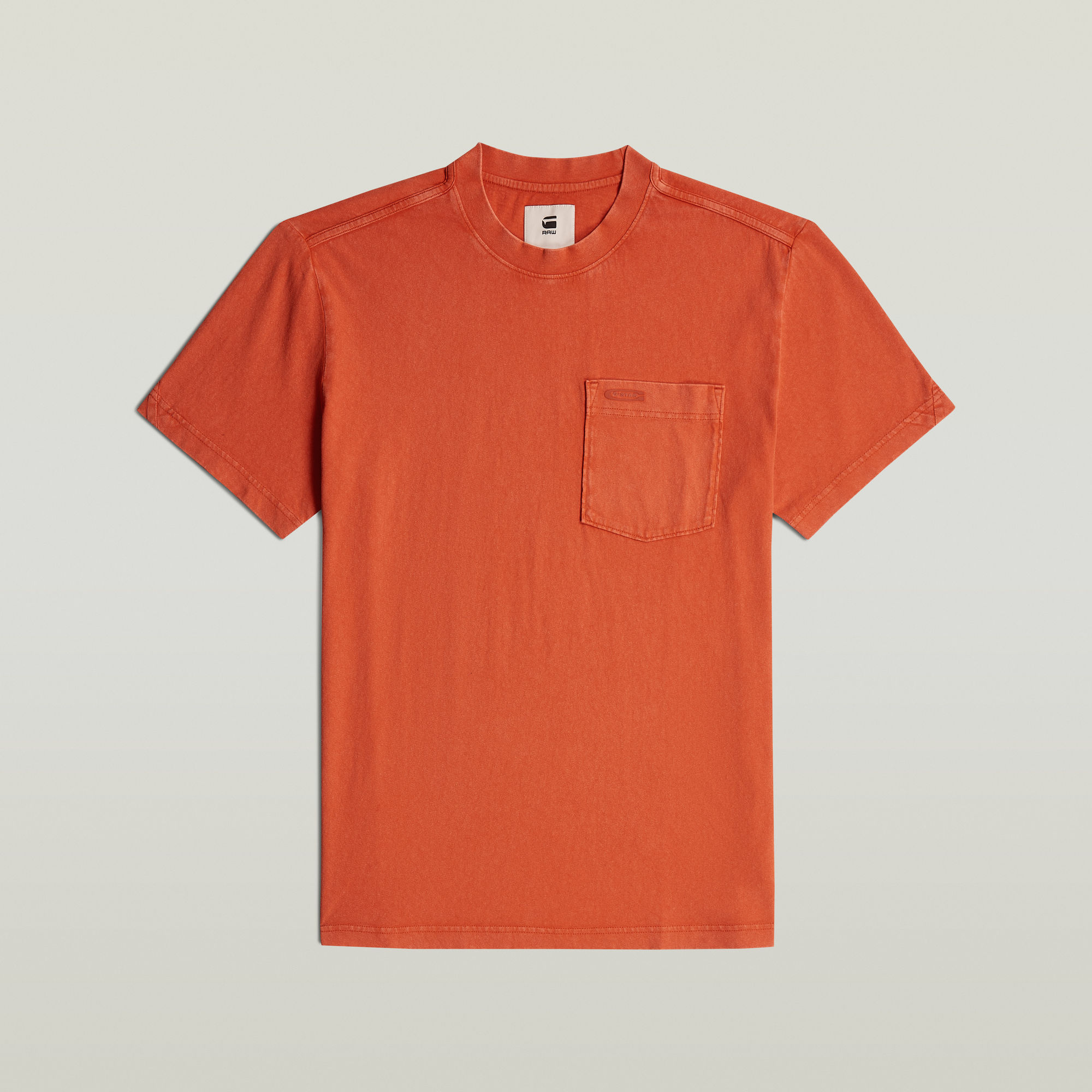G-Star RAW Washed Pocket T-Shirt Rood Heren