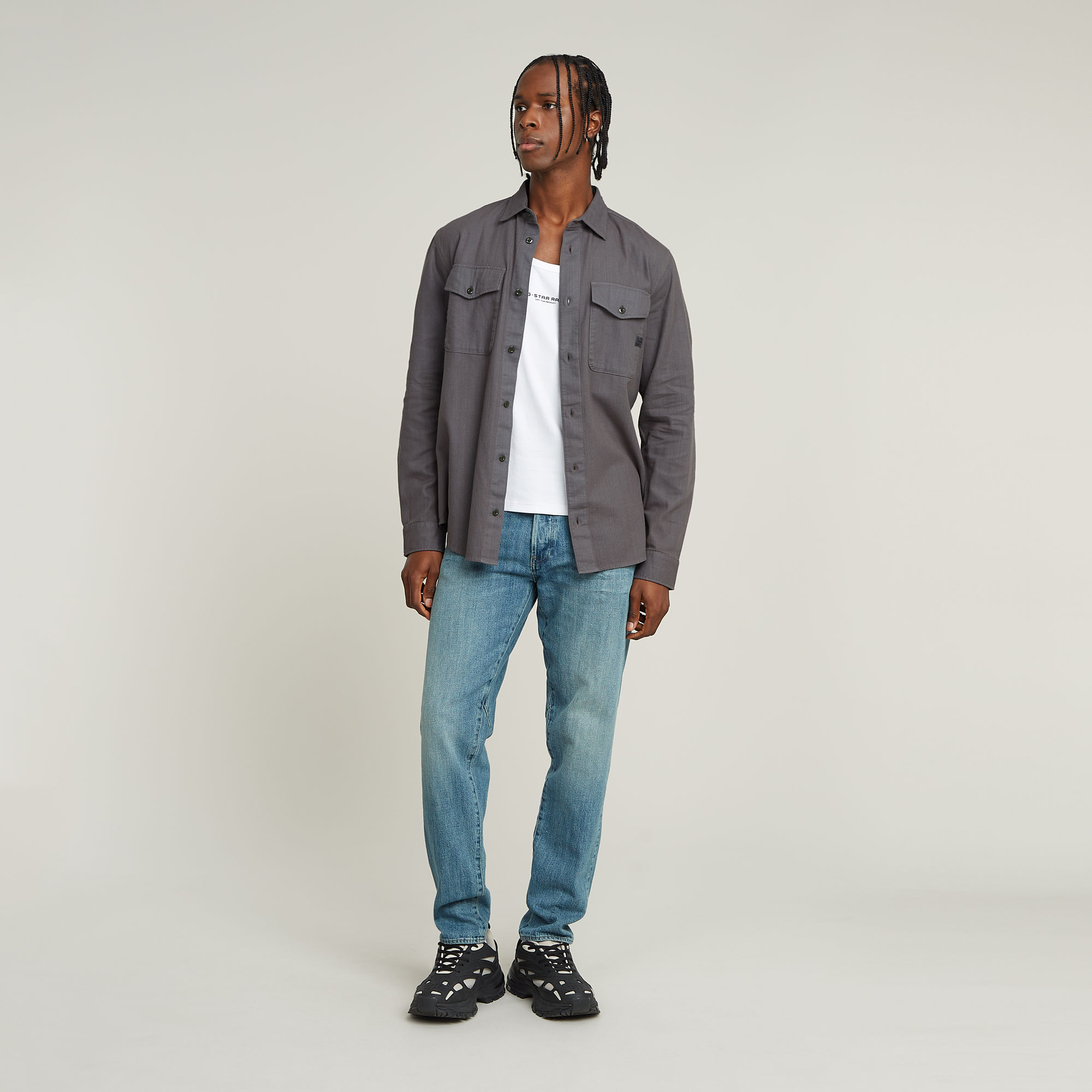 G-Star RAW Marine Slim Shirt Grijs Heren