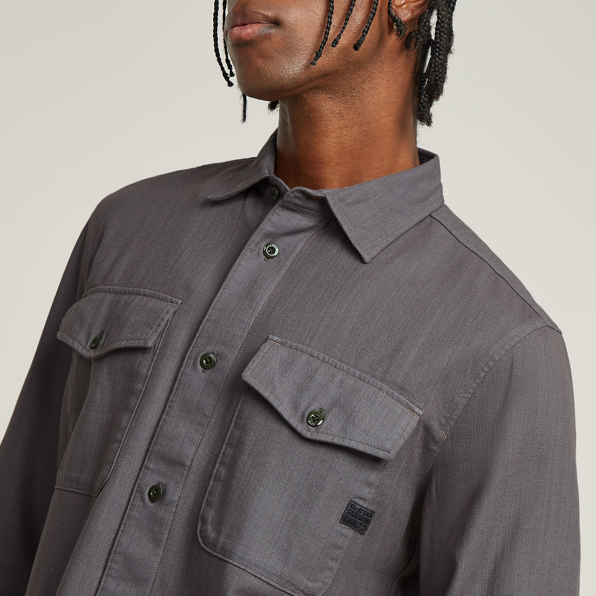 G-Star RAW Marine Slim Shirt Grijs Heren