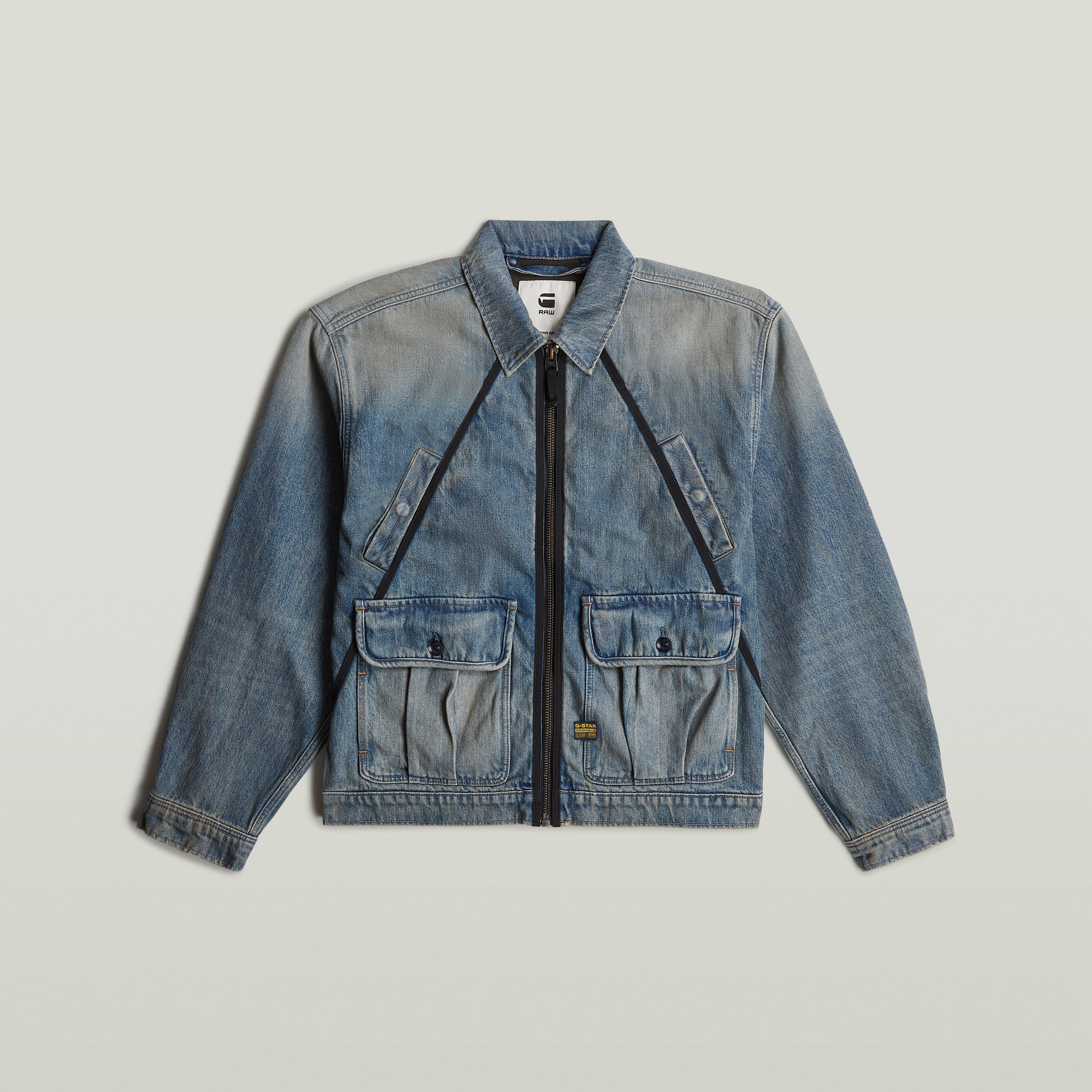 G-Star RAW Coach Zip Jack Lichtblauw Heren