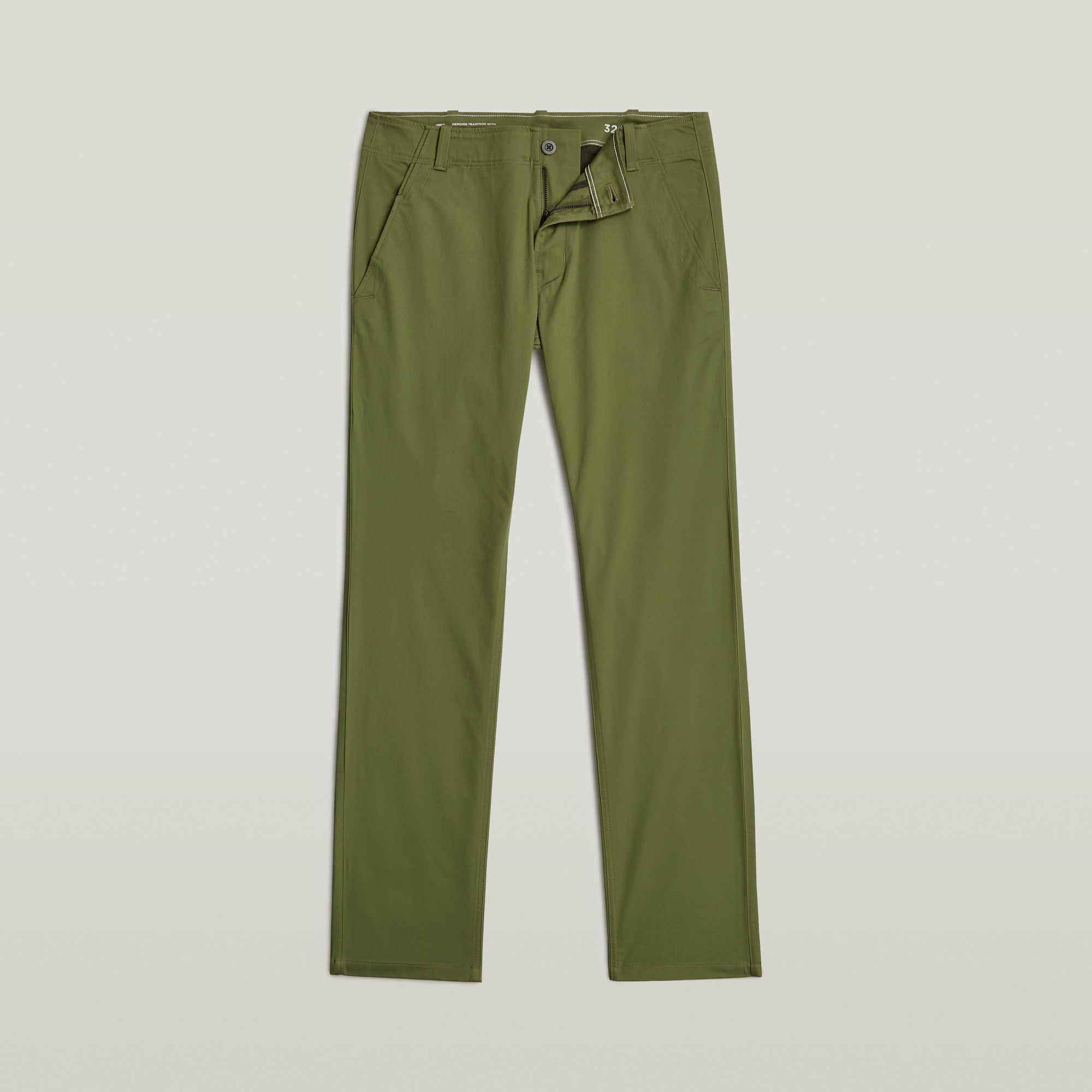 G-Star RAW Mosa Straight Chino Groen Heren