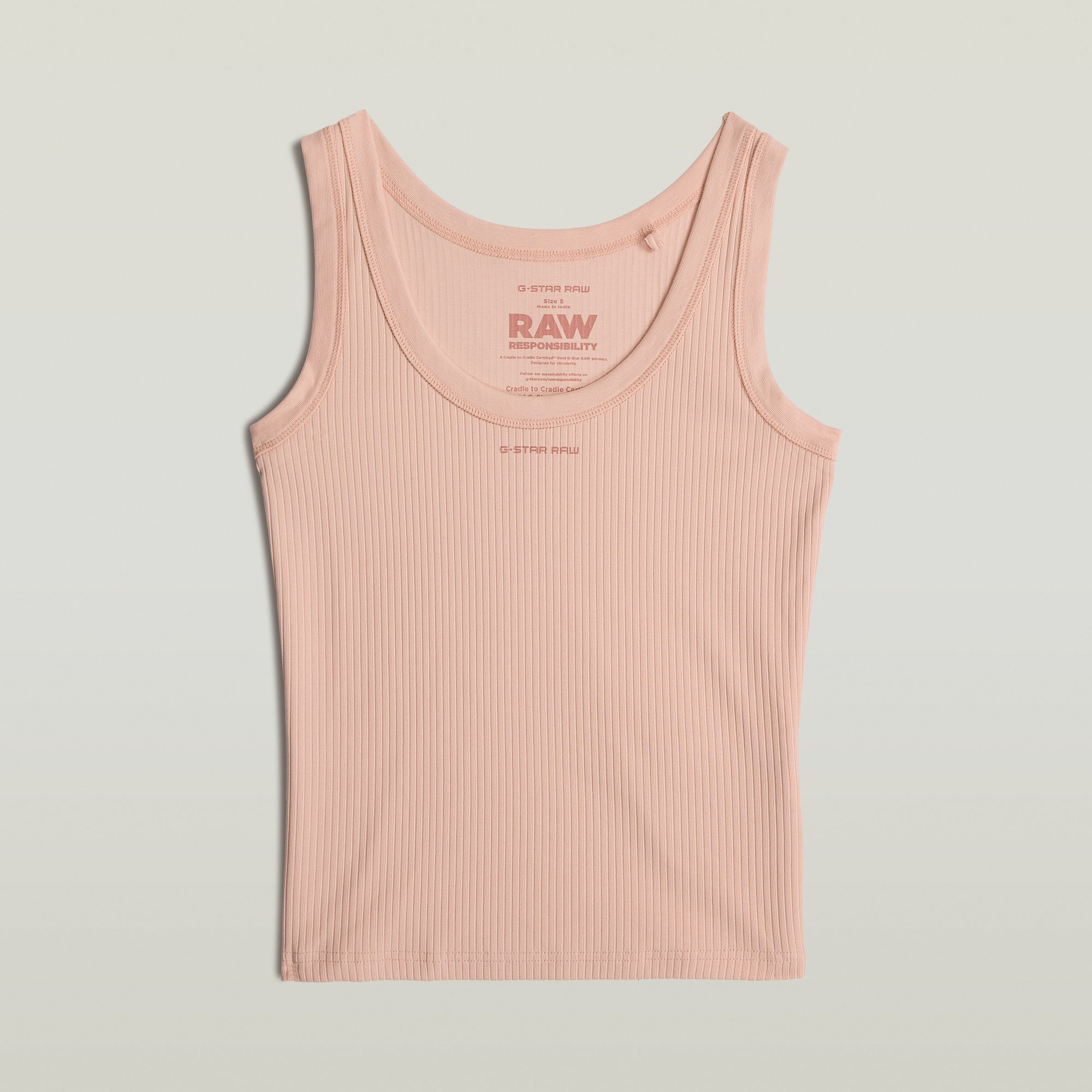 Thumbnail - Slim Rib Tanktop - Pink - Damen