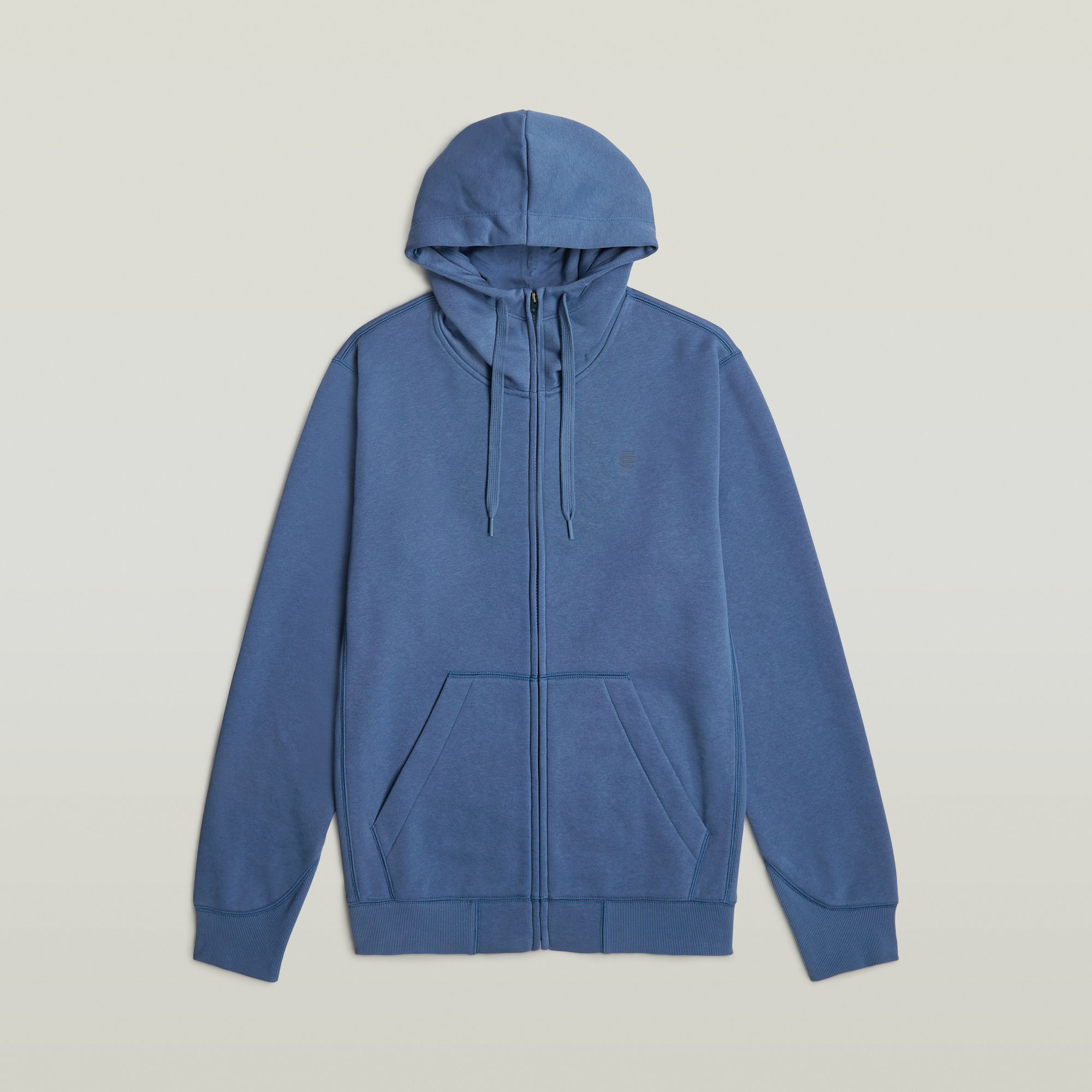 Thumbnail - Premium Core Hooded Zip Sweatshirt - Mittelblau - Herren