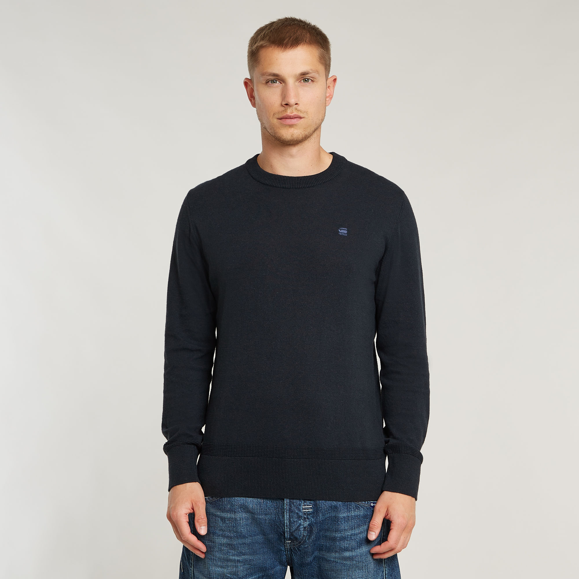 

Premium Core Knitted Sweater - Dark blue - Men