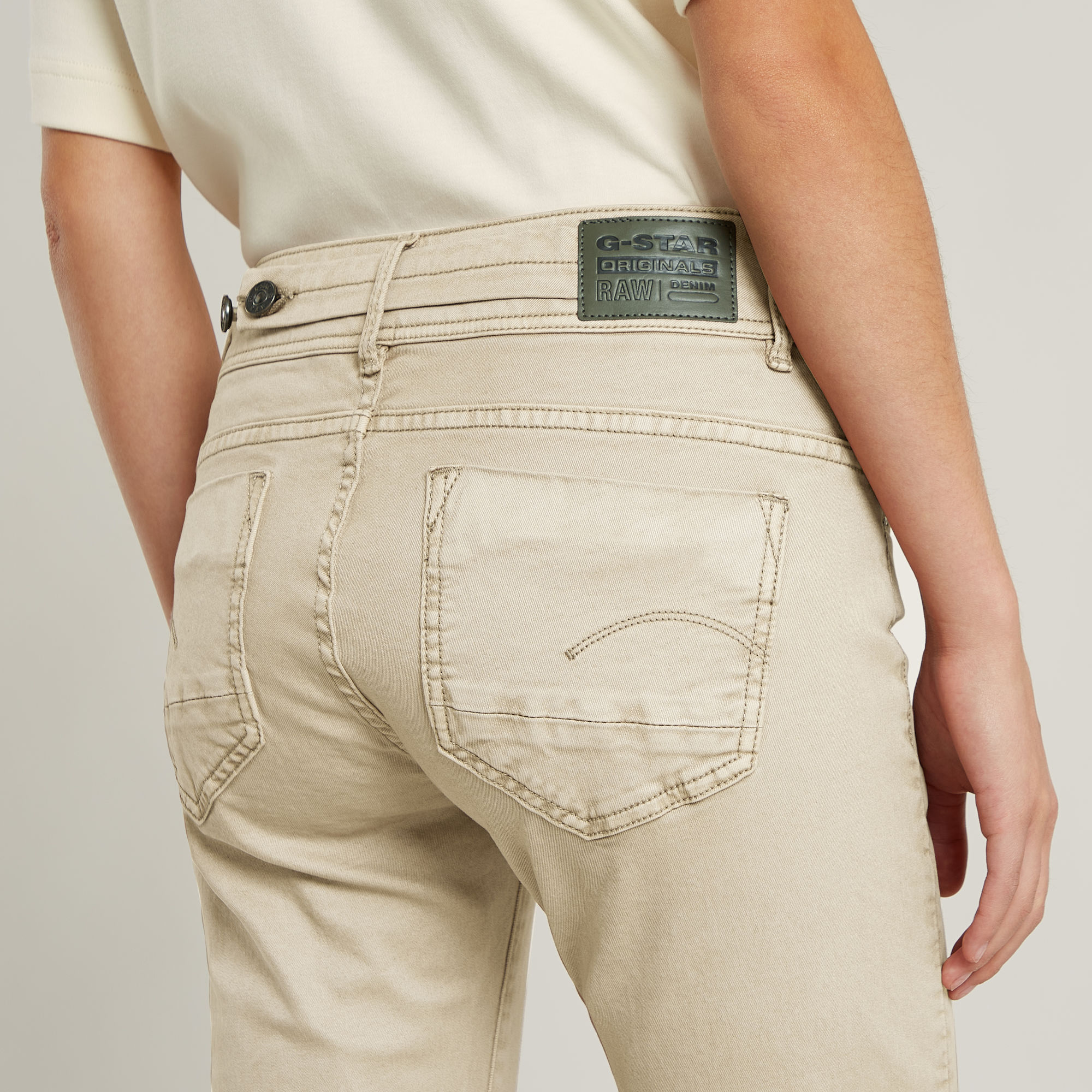 G-Star RAW Midge Slim Straight Chino Beige Dames