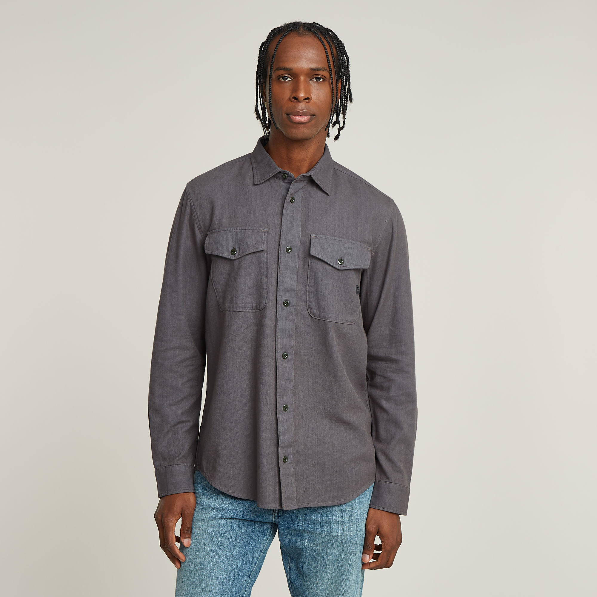 

Marine Slim Shirt - Grijs - Heren