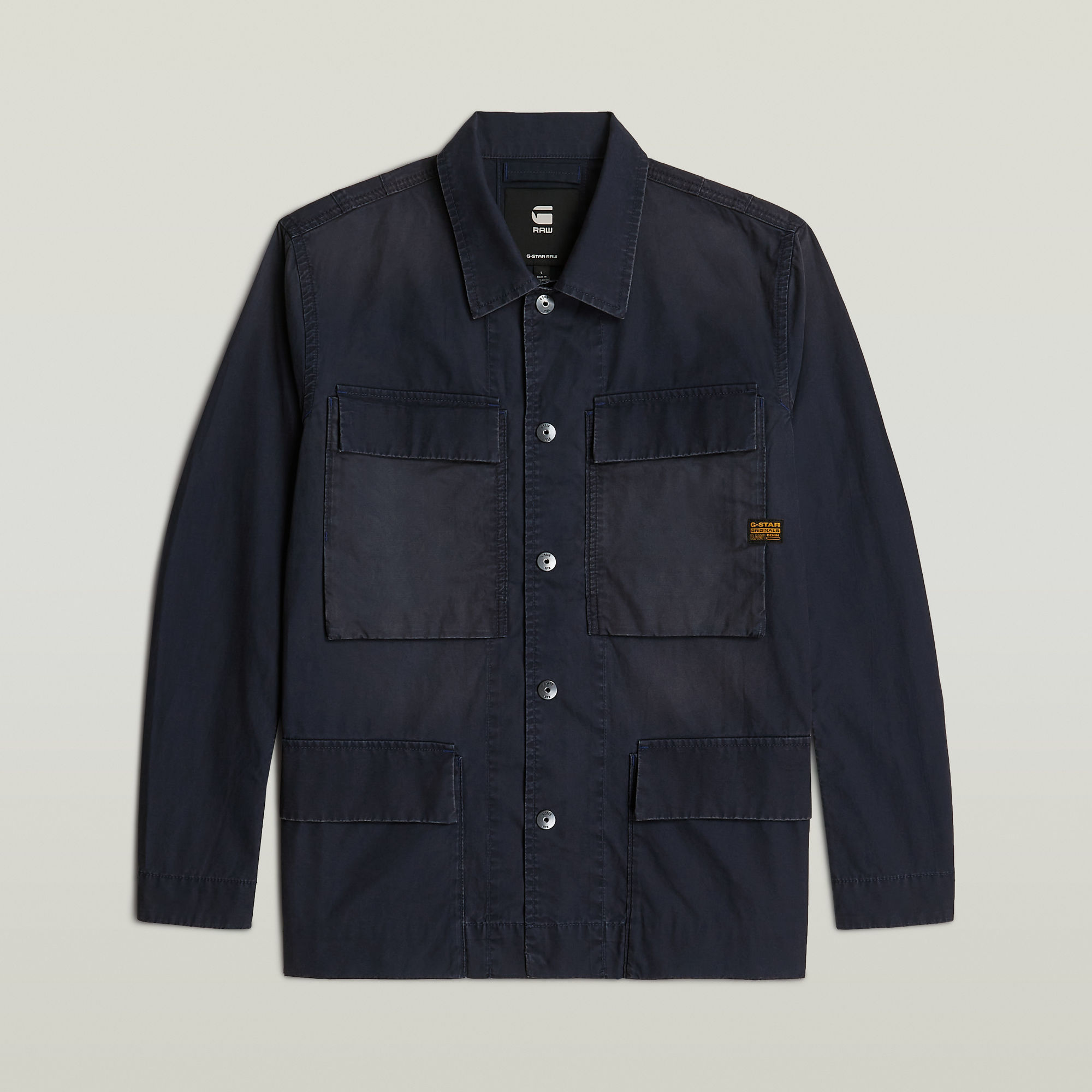 G-Star RAW 4 Pocket Overshirt Donkerblauw Heren