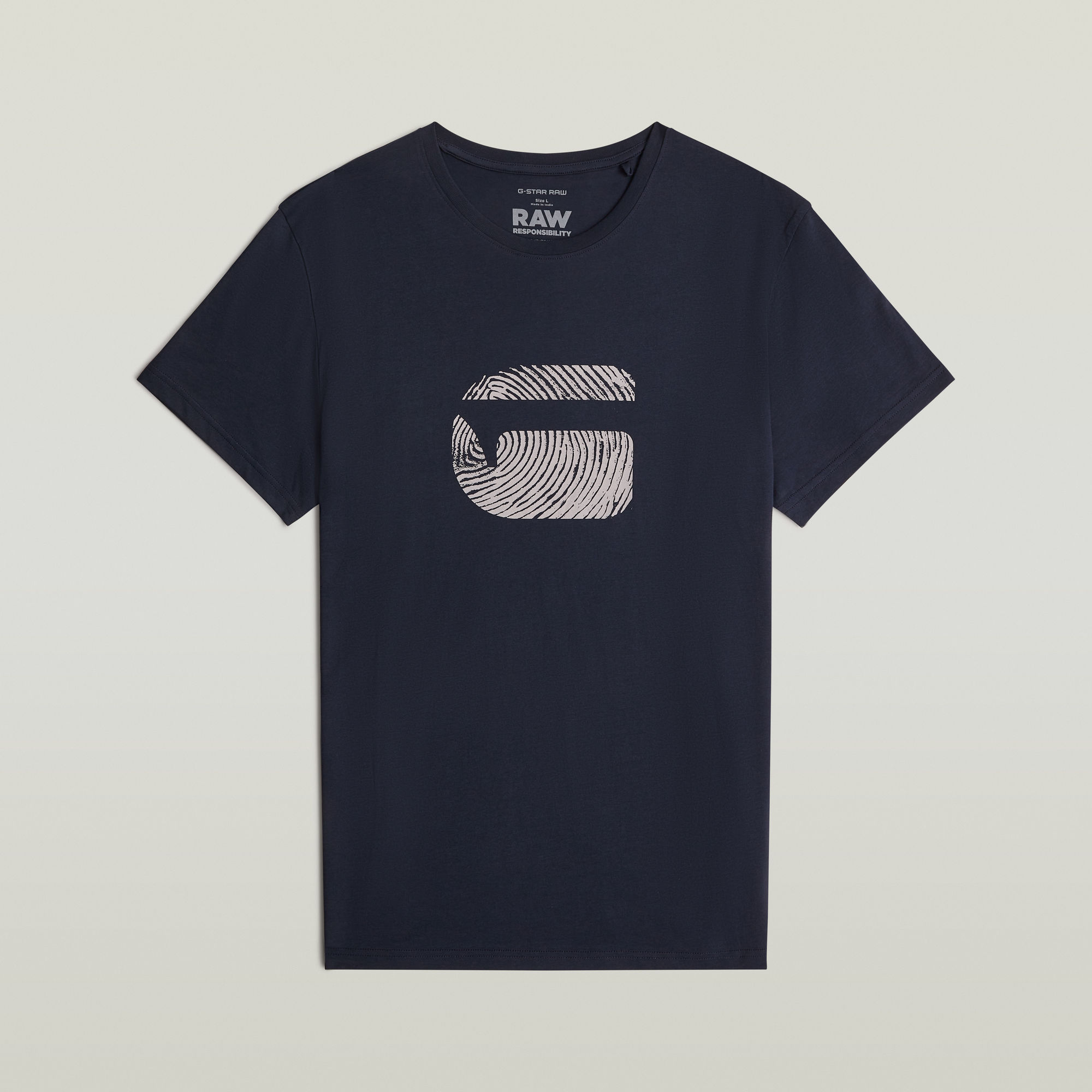 G-Star RAW Fingerprint T-shirt Donkerblauw Heren