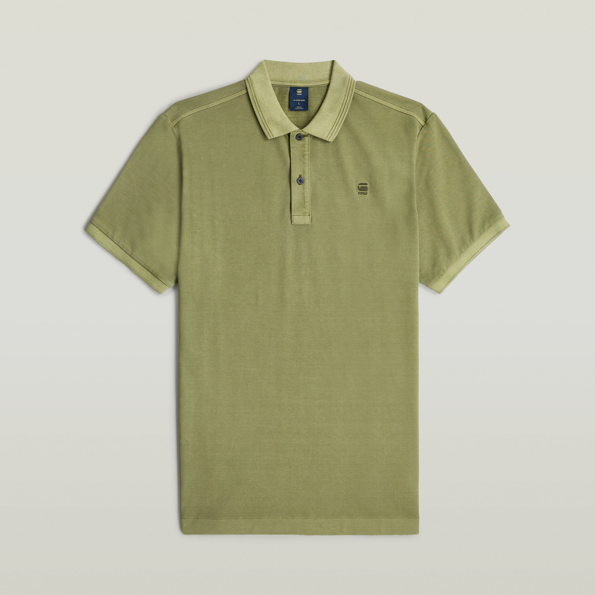 Thumbnail - Dunda Overdyed Slim Poloshirt - Grün - Herren