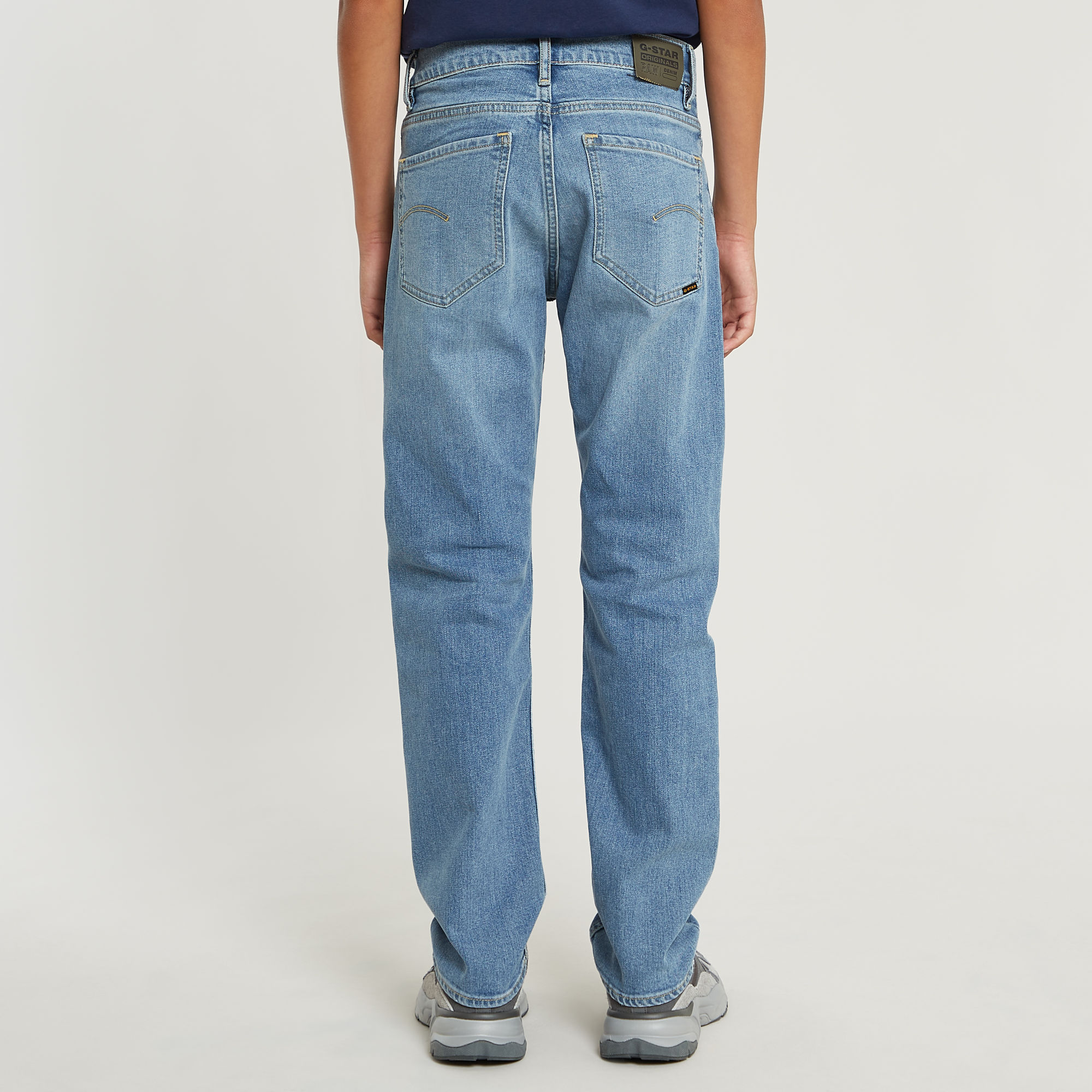 G-Star RAW Jongens Mosa Straight Jeans Midden blauw jongens