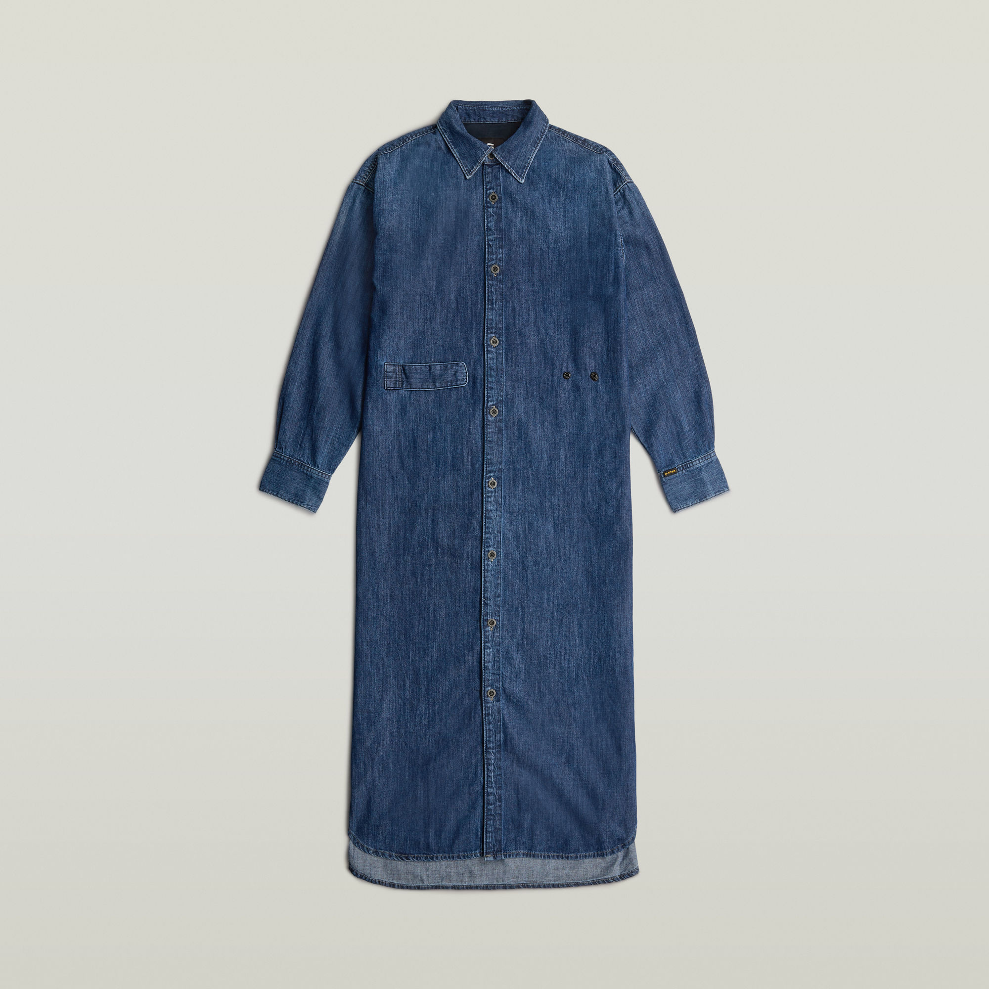 G-Star RAW Blousejurk Long Tab Donkerblauw Dames
