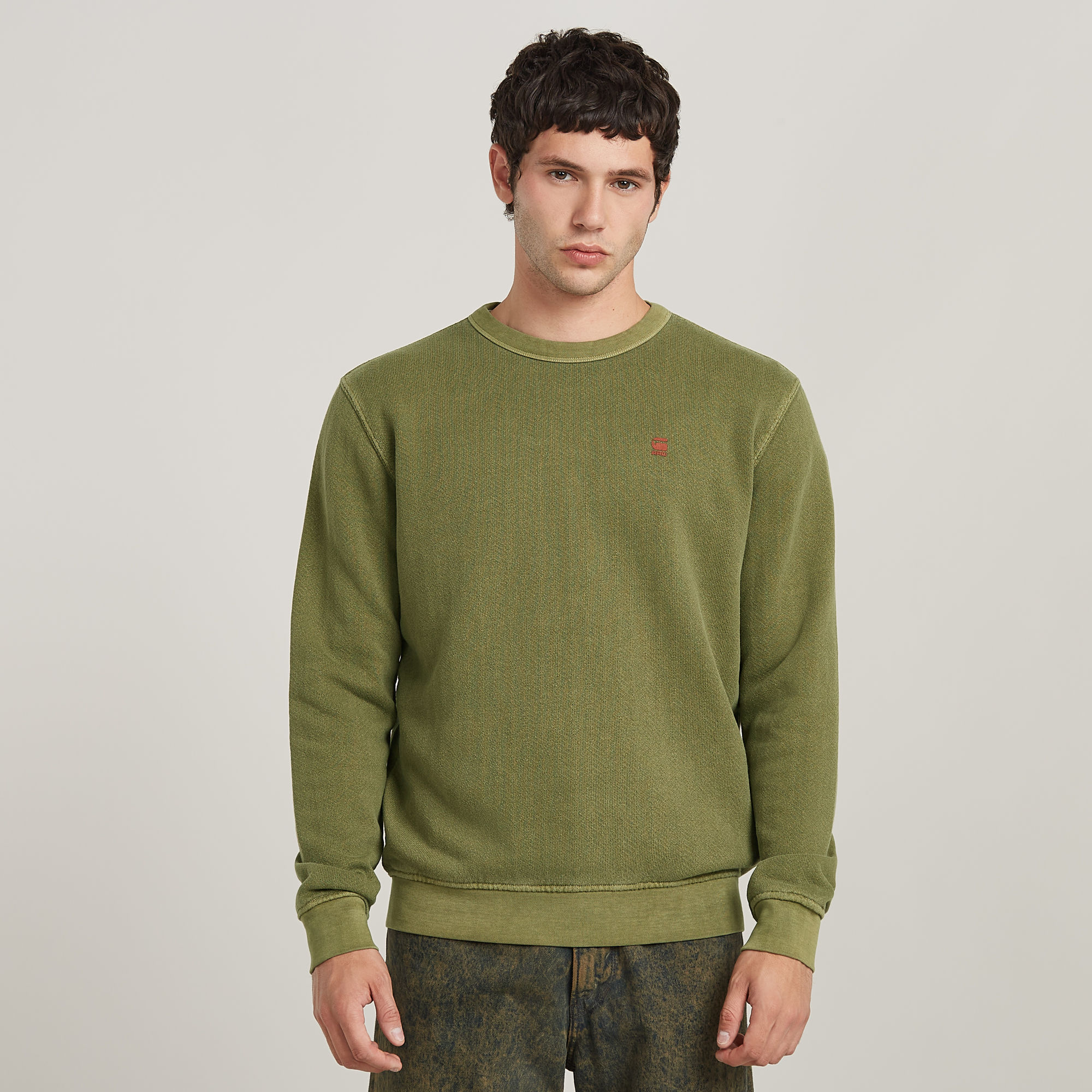 Overdyed Sweatshirt - Grün - Herren