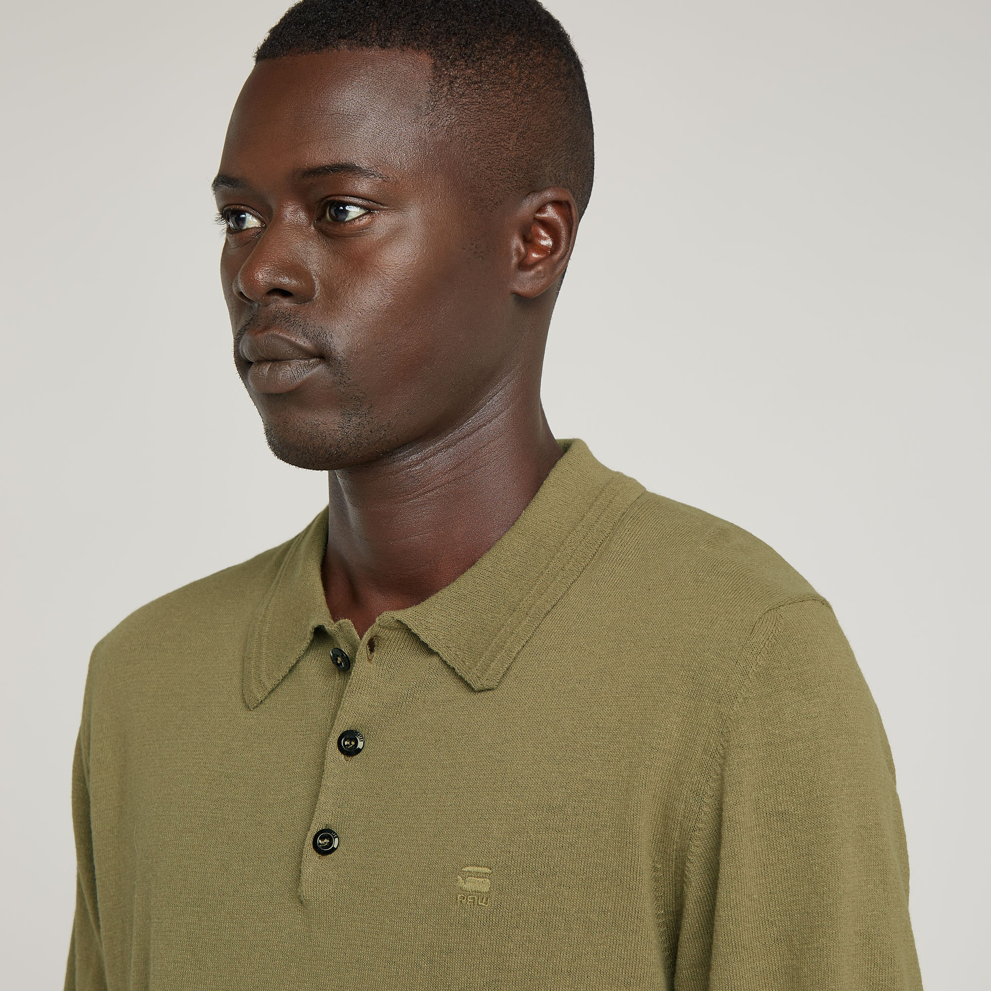 G-Star RAW Knitted Polo Groen Heren