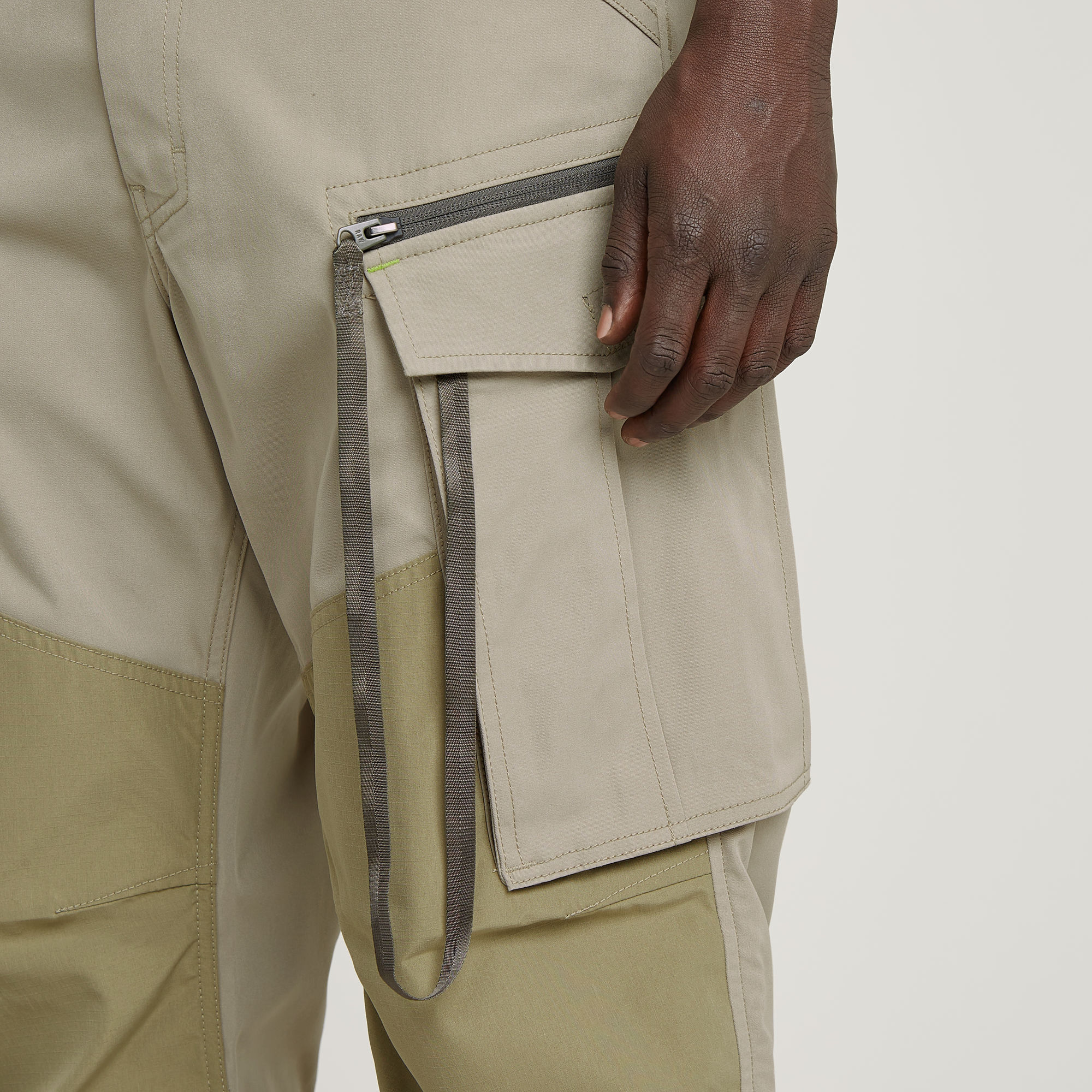 G-Star RAW Rovic Zip 3D Loose Broek Beige Heren