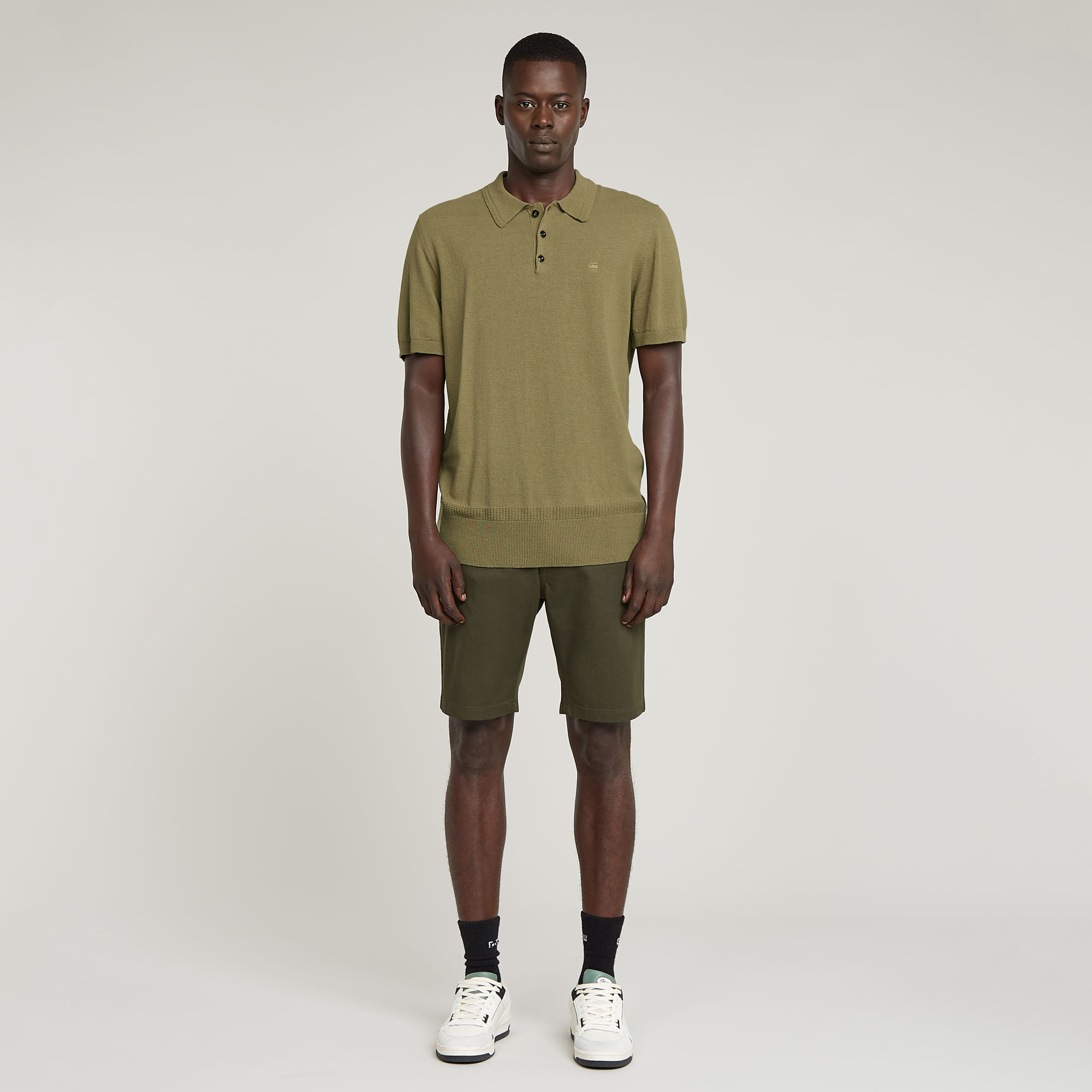 G-Star RAW Knitted Polo Groen Heren