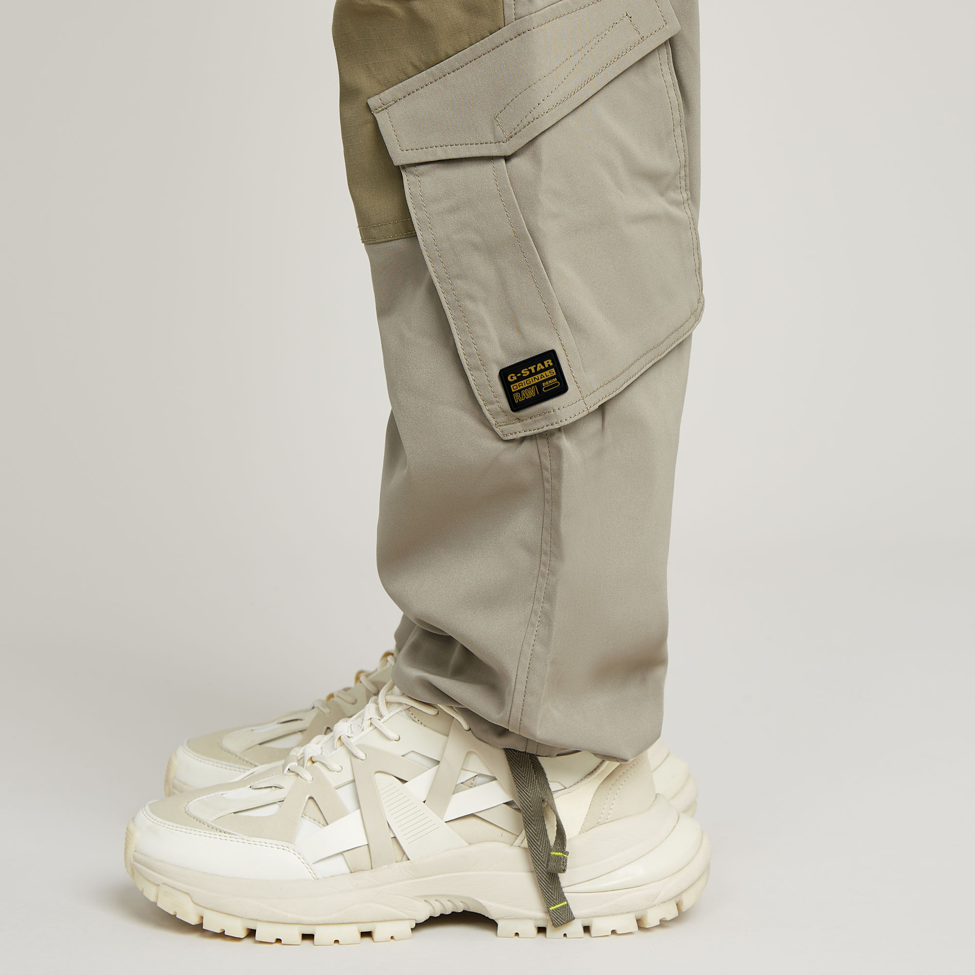 G-Star RAW Rovic Zip 3D Loose Broek Beige Heren