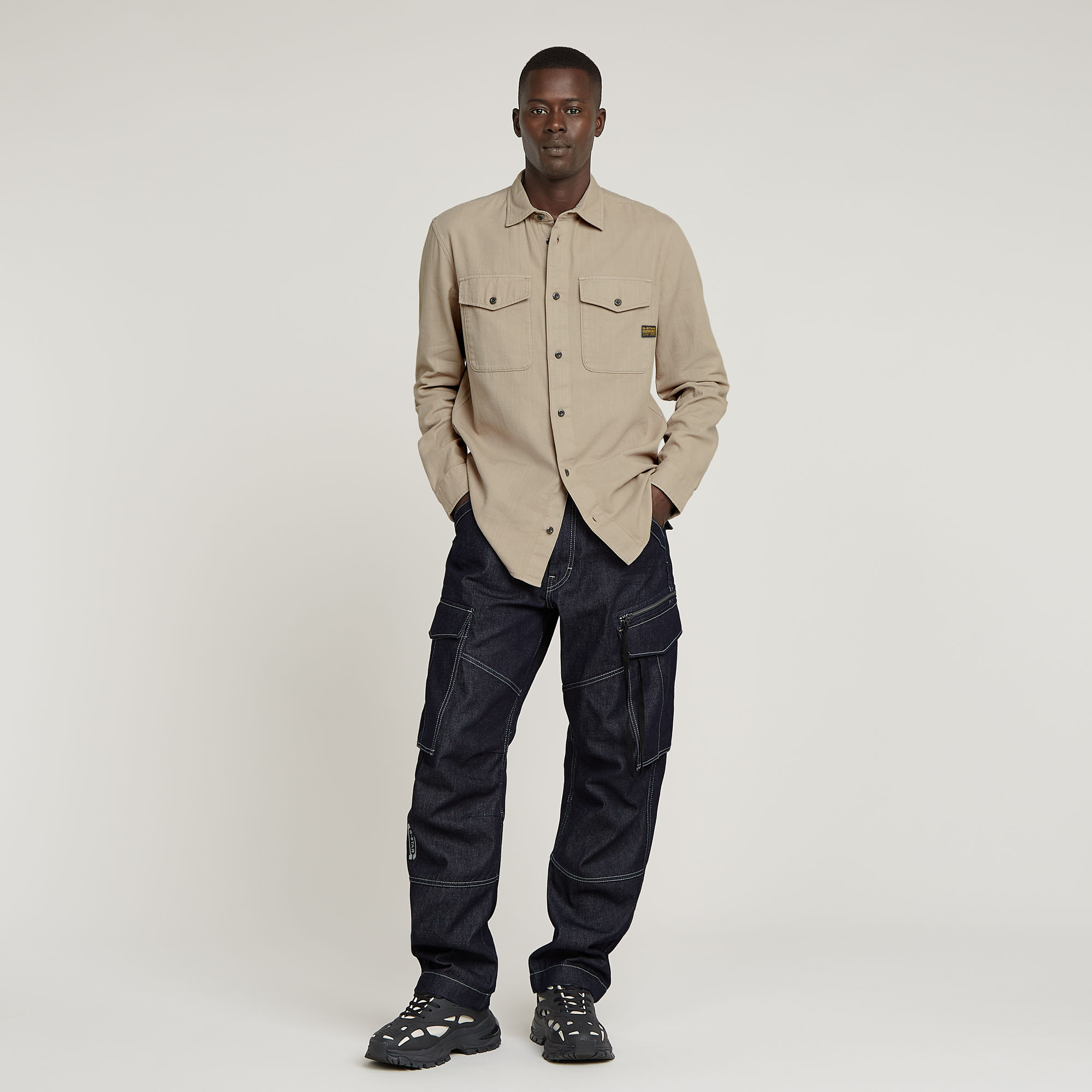 G-Star RAW Marine Slim Shirt Beige Heren