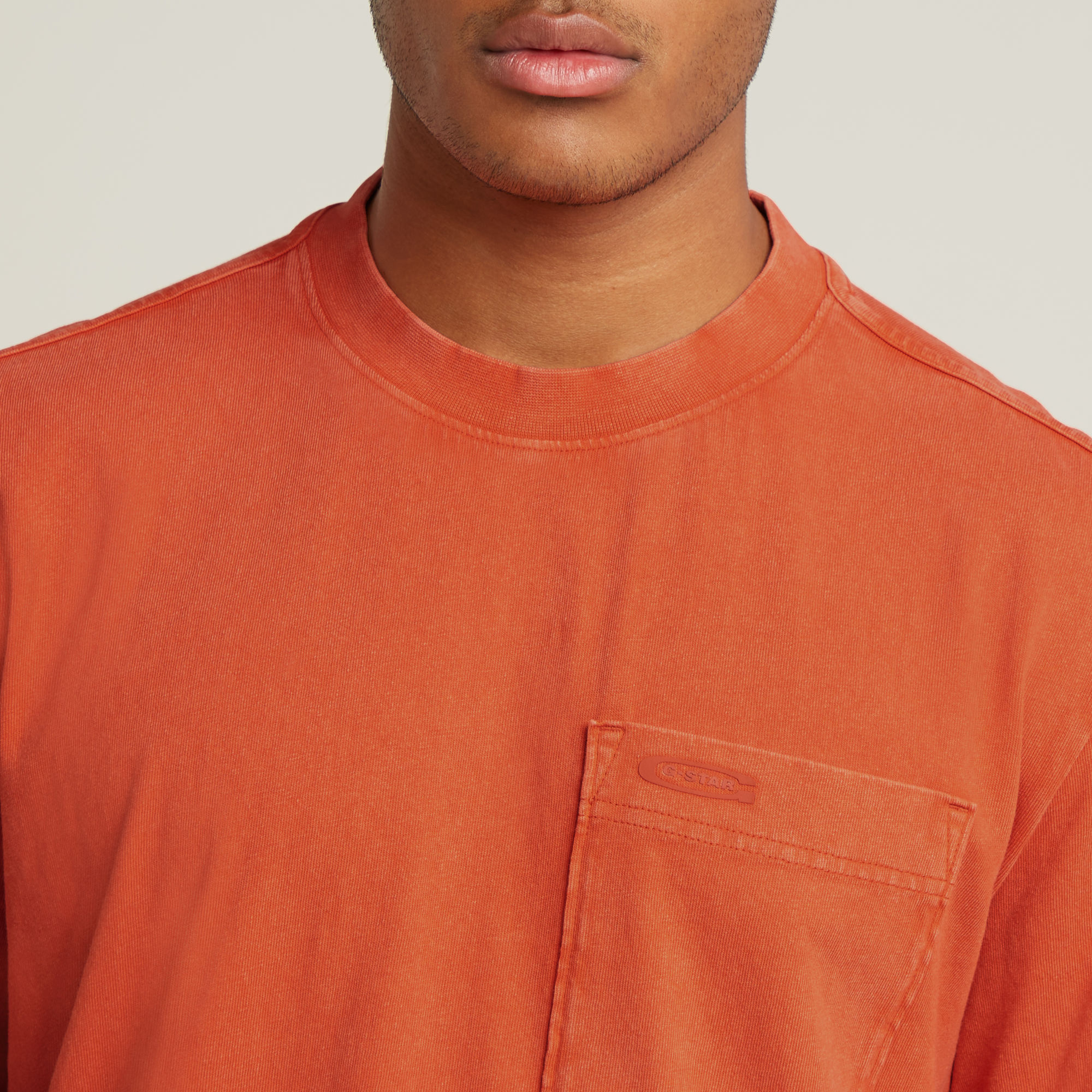 G-Star RAW Washed Pocket T-Shirt Rood Heren