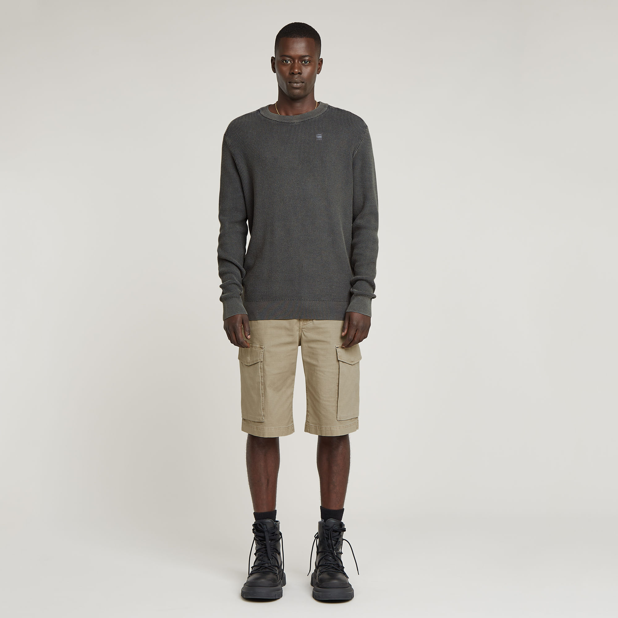 G-Star RAW Serrated Gebreide Trui Grijs Heren