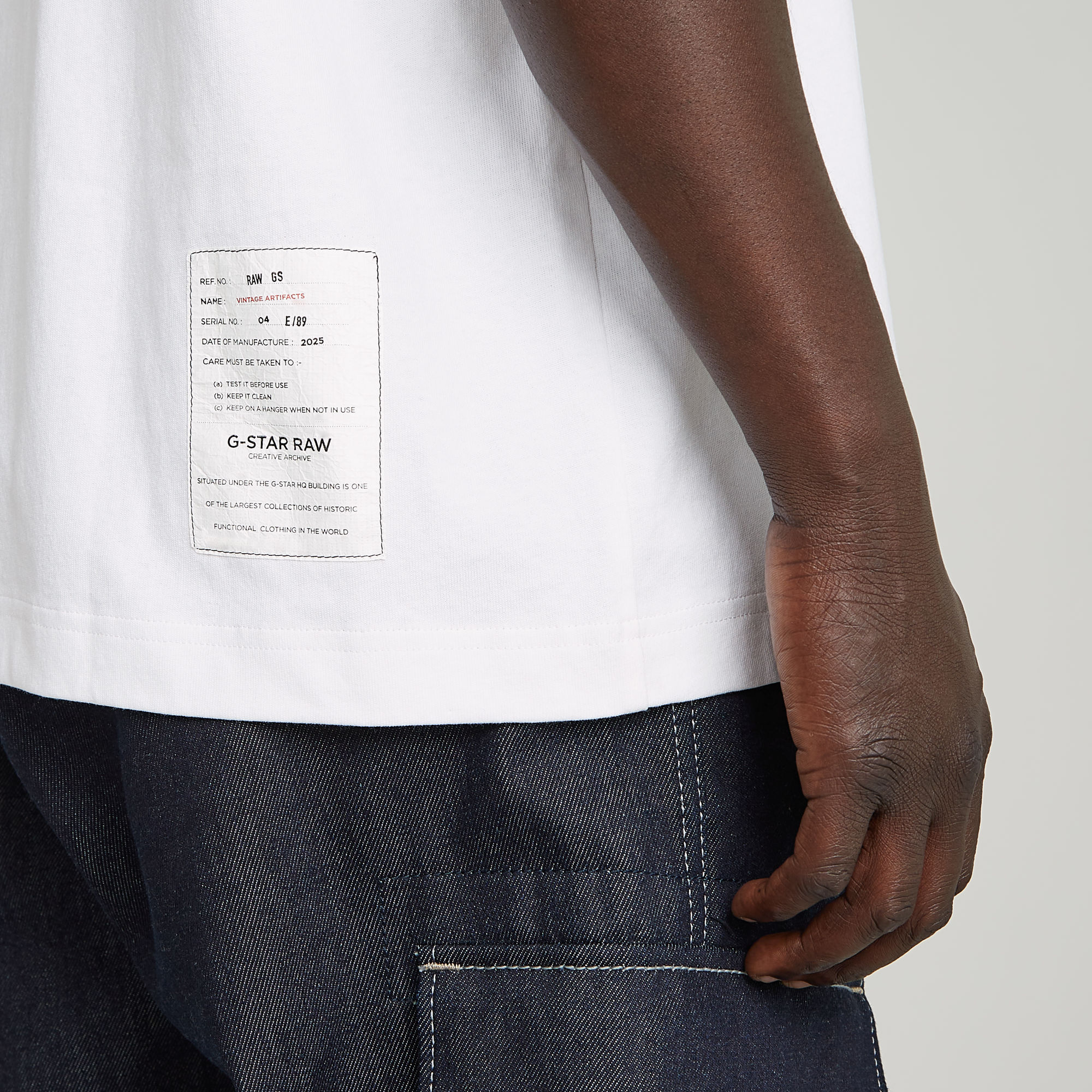 G-Star RAW Archive Boxy T-Shirt Wit Heren