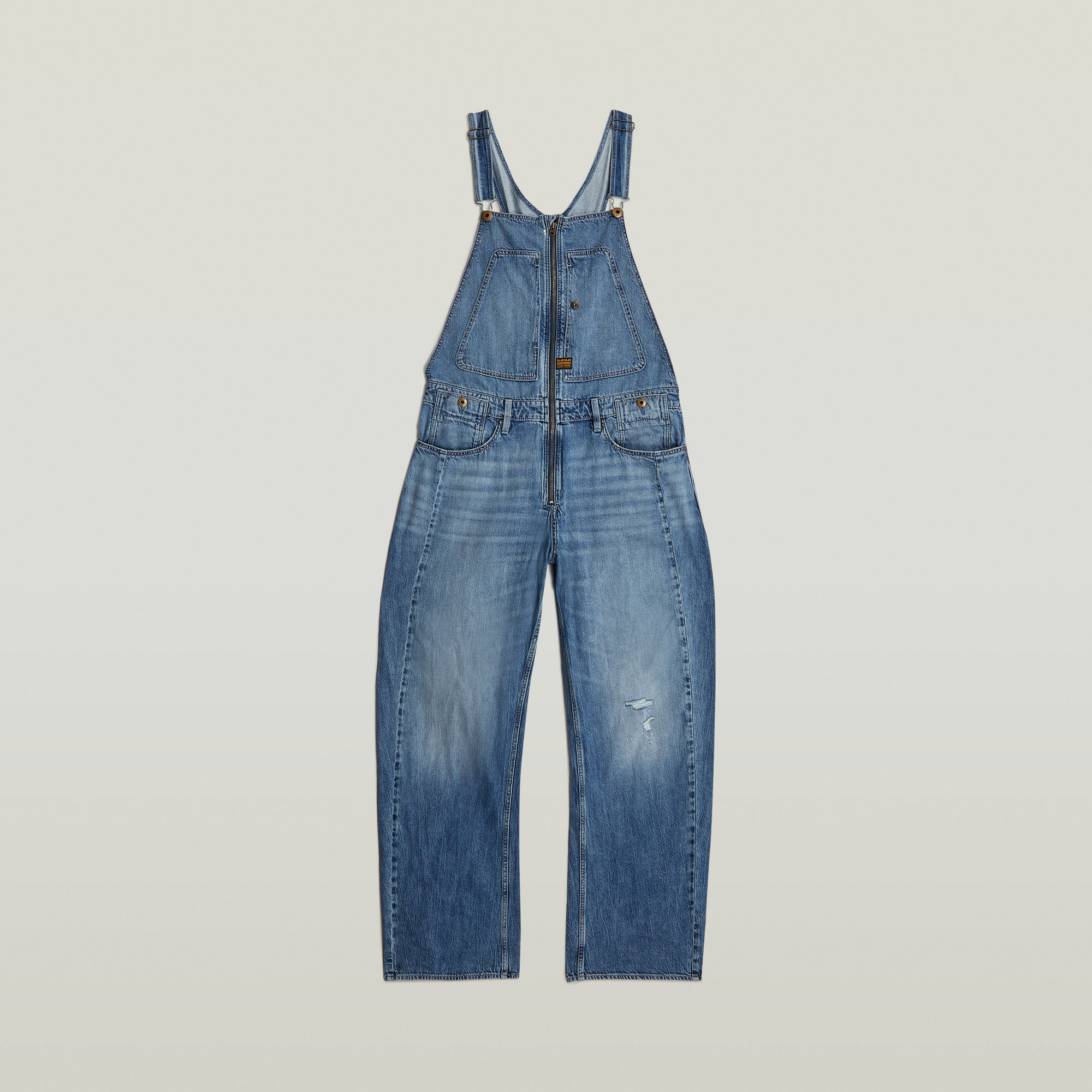 Thumbnail - Denim Dungaree 3D Loose - Mittelblau - Herren