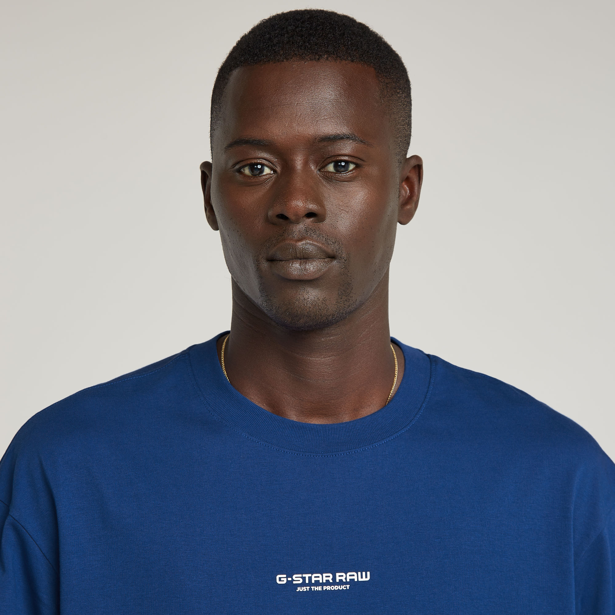 G-Star RAW Center Chest Boxy T-Shirt Midden blauw Heren