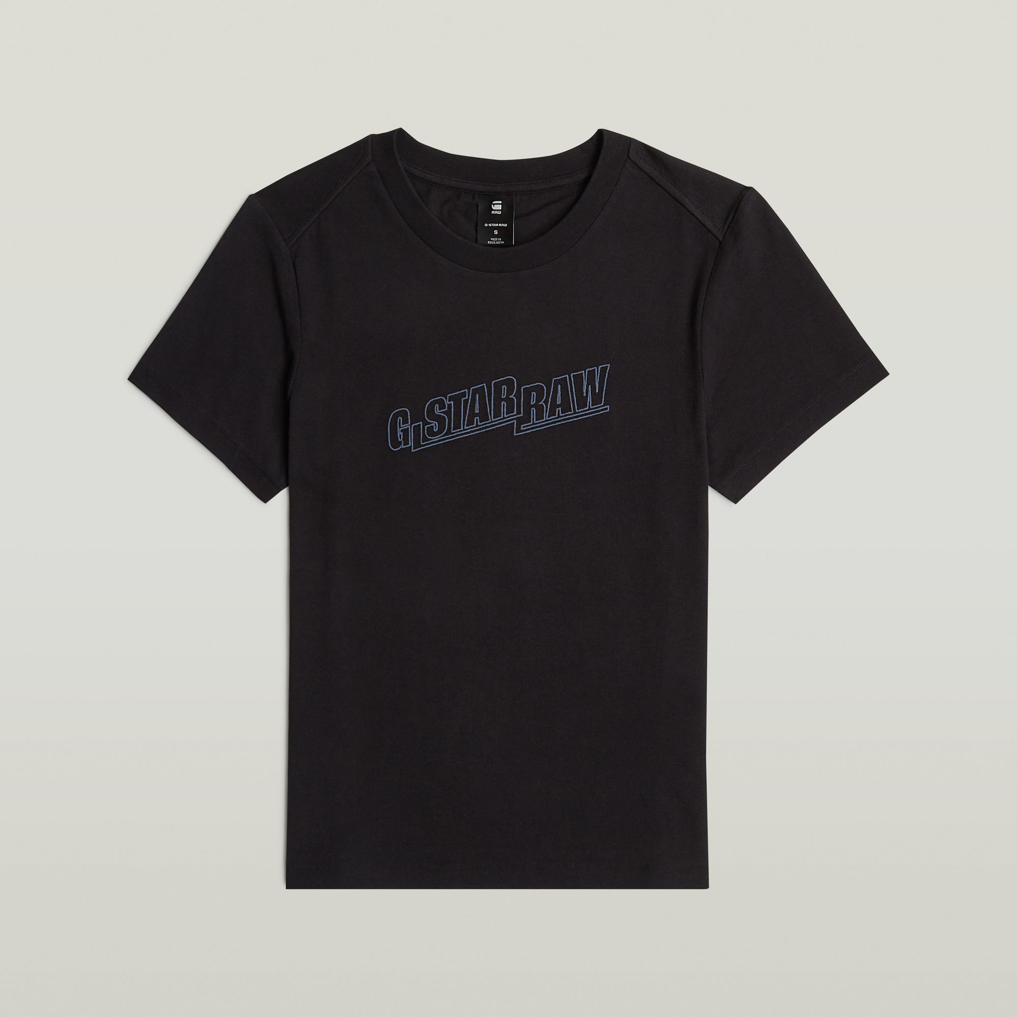 G-Star RAW Embro Logo T-shirt Zwart Dames