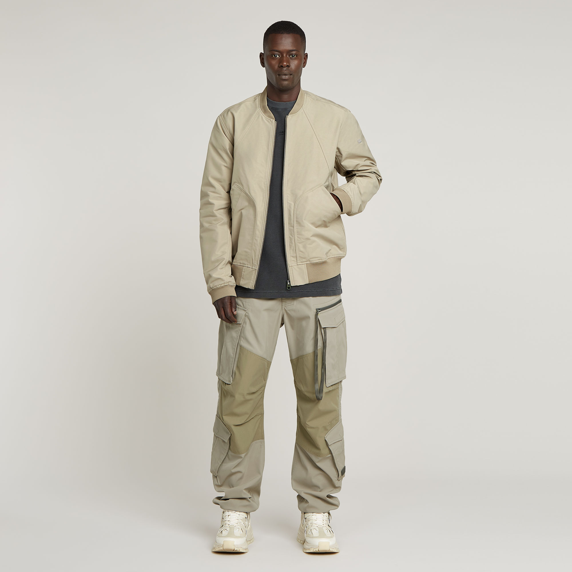 G-Star RAW Bomberjack Unpadded Beige Heren