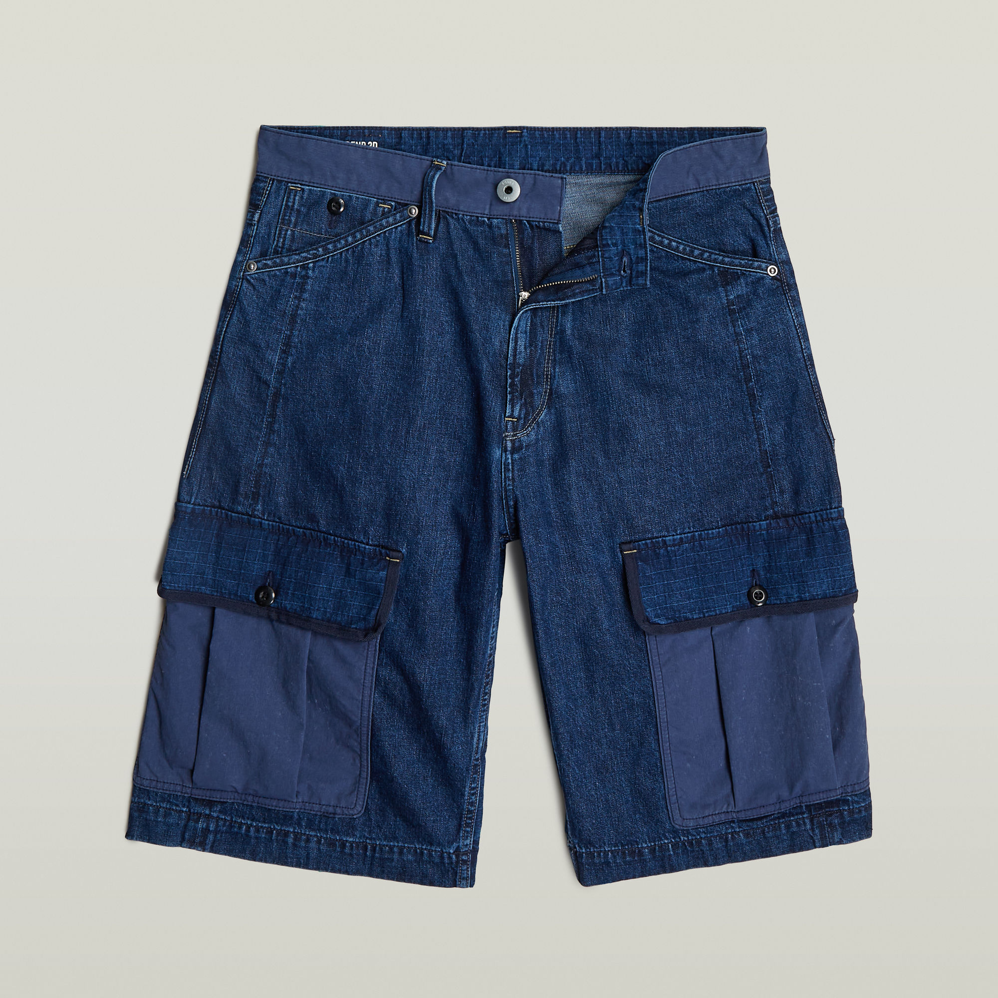 G-Star RAW Bend 3D Cargo Short Fabric Mix Donkerblauw Heren