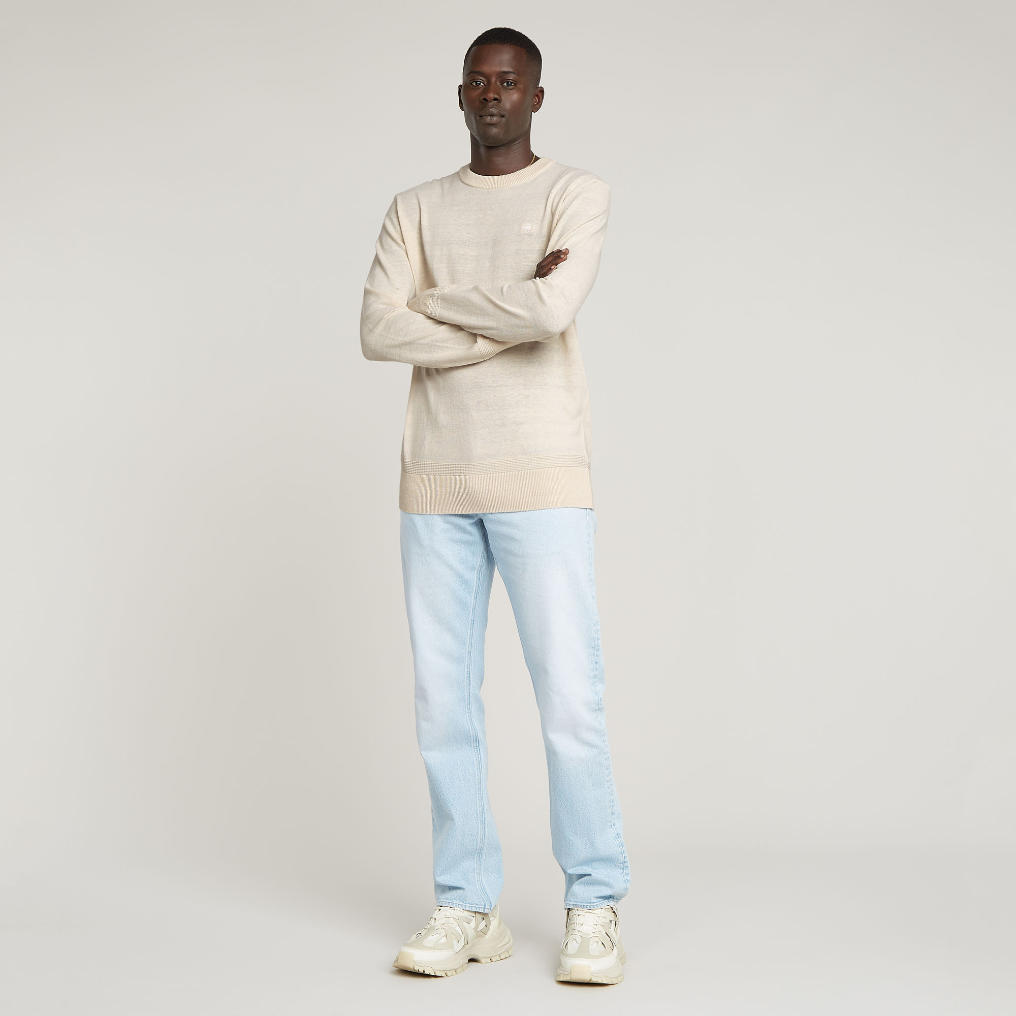 G-Star RAW Premium Core Gebreide Trui Wit Heren