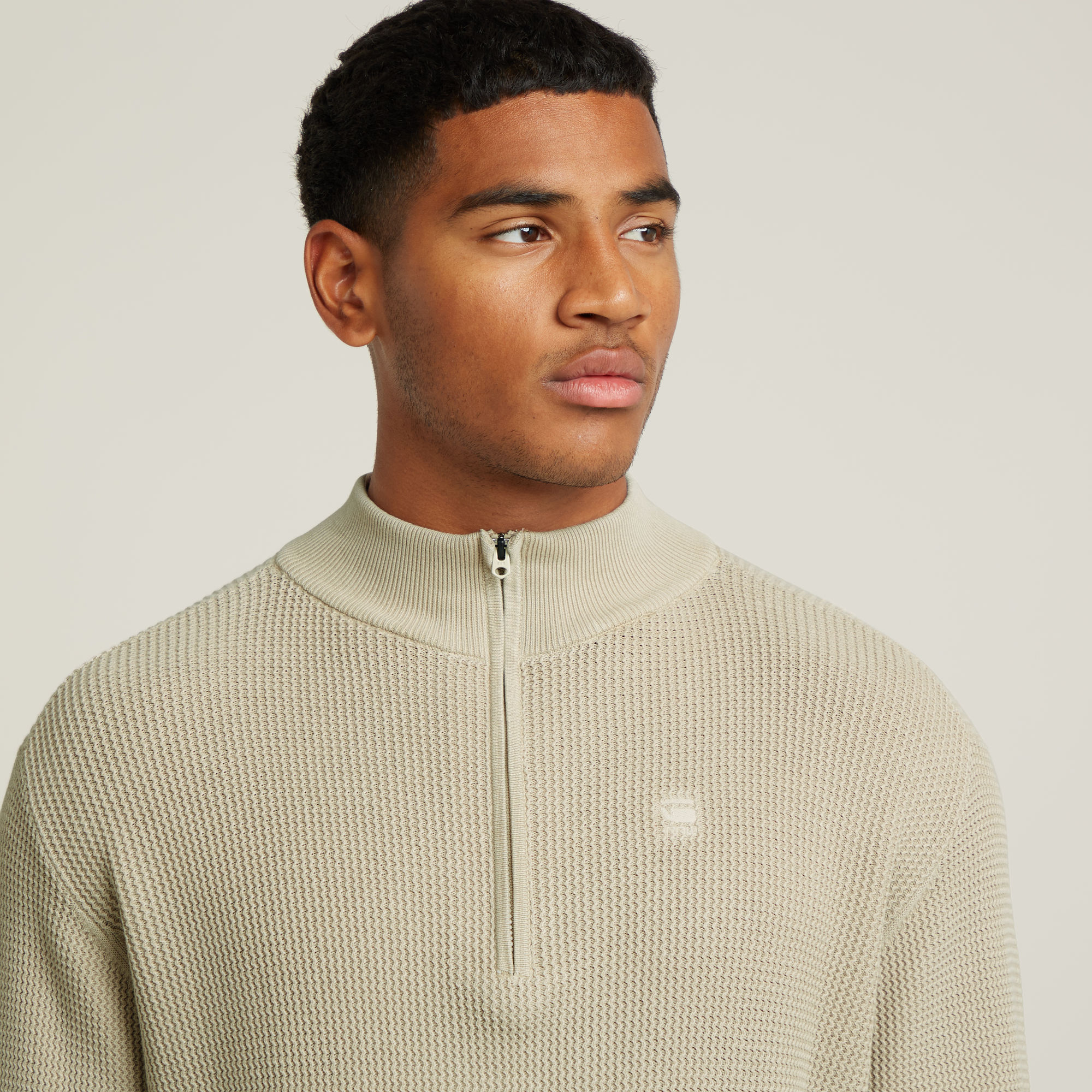 G-Star RAW Serrated Skipper Trui Beige Heren