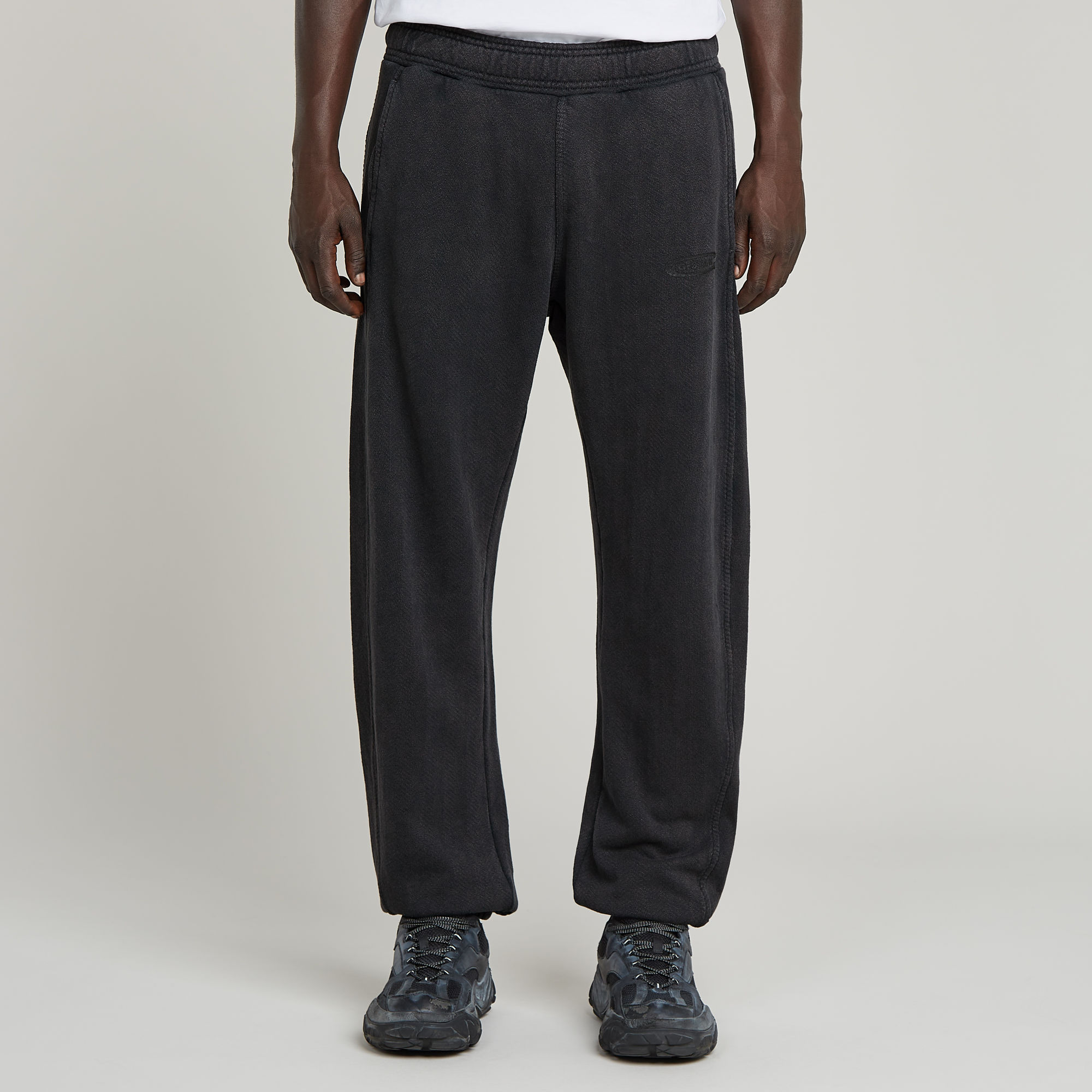 

Bend 3D Loose Overdyed Sweat Pants - Black - Men