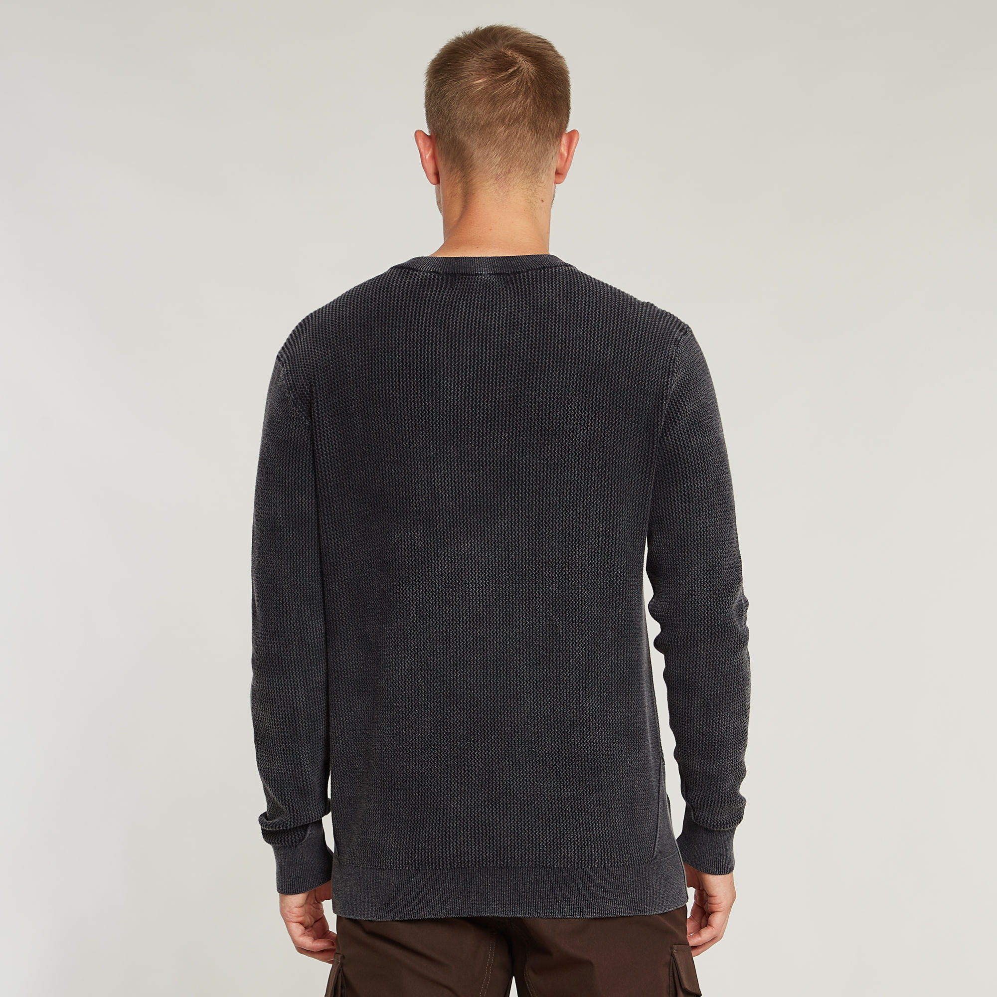 G-Star RAW Serrated Gebreide Trui Donkerblauw Heren