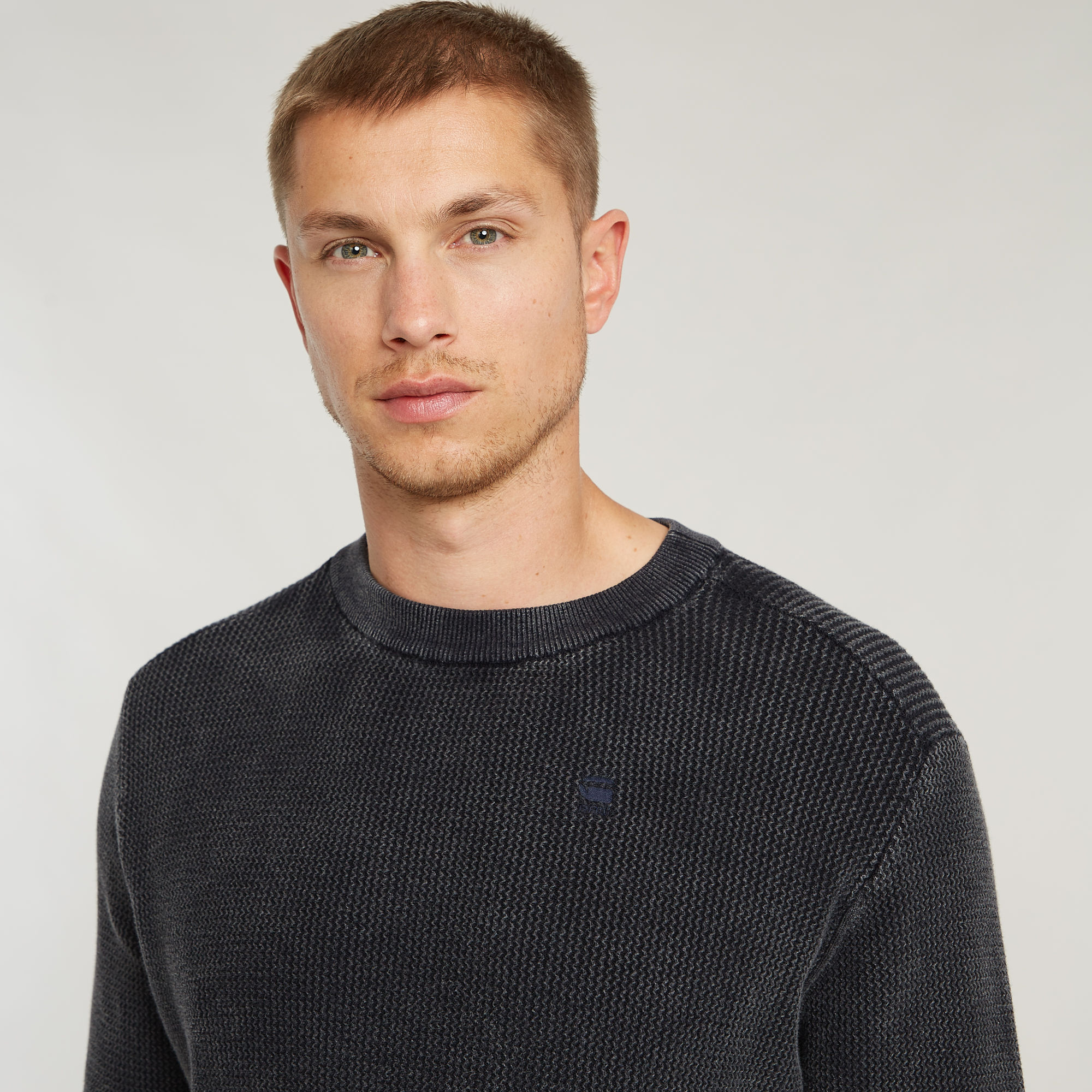 G-Star RAW Serrated Gebreide Trui Donkerblauw Heren