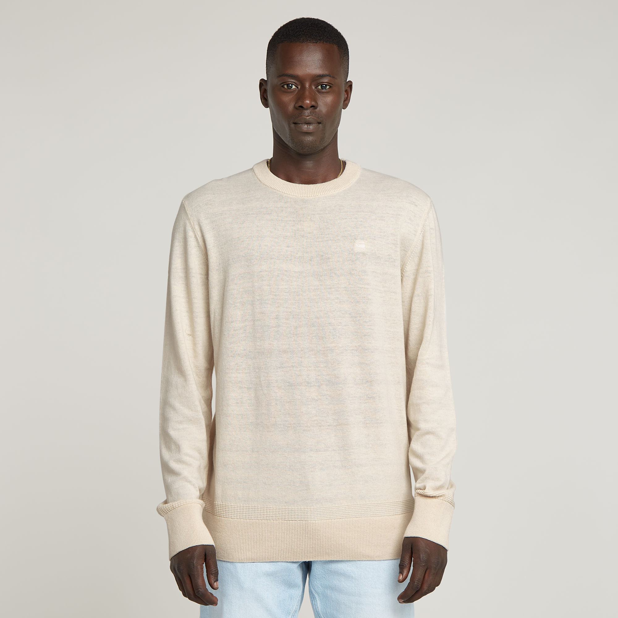G-Star RAW Premium Core Gebreide Trui Wit Heren