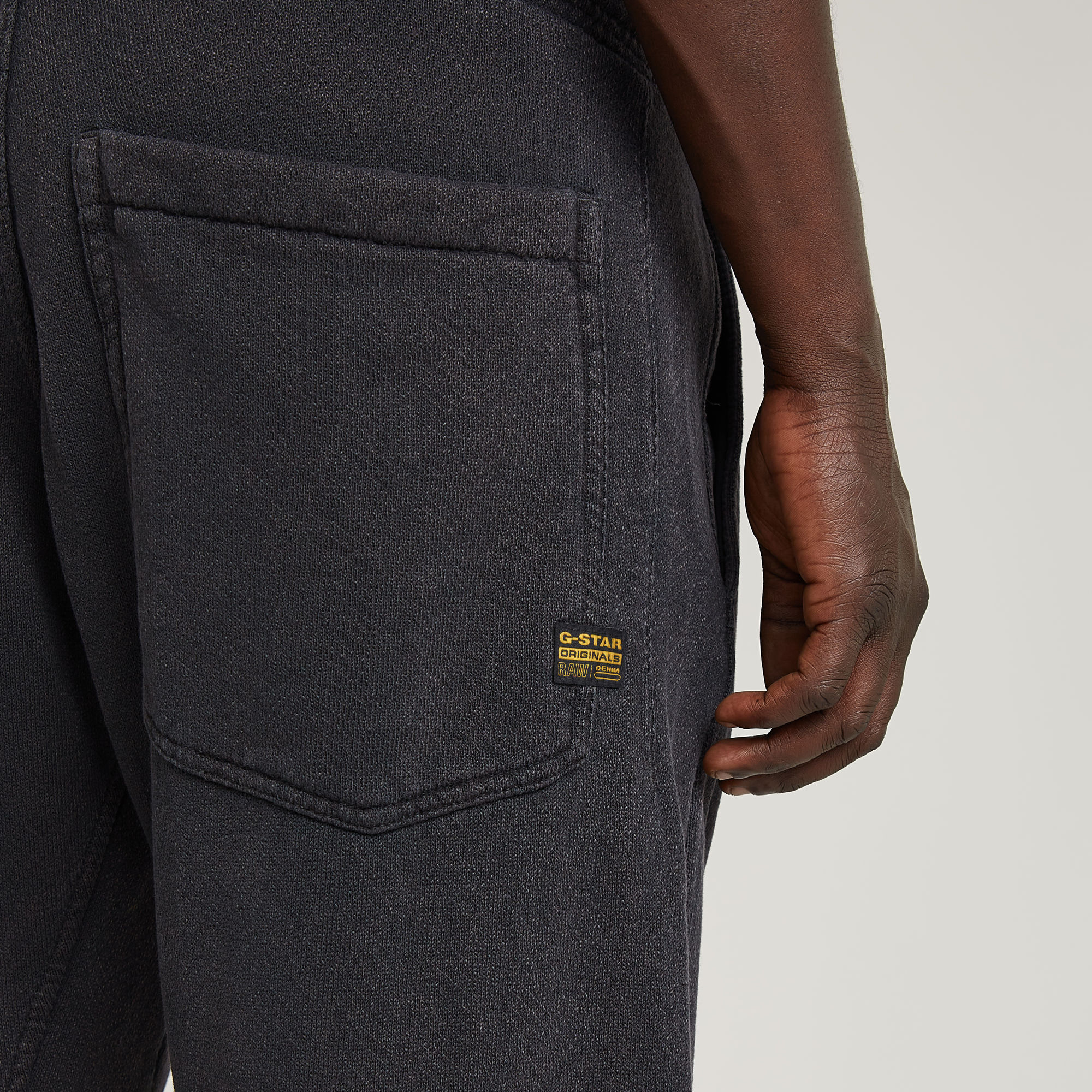G-Star RAW Bend 3D Loose Overdyed Sweatpant Zwart Heren