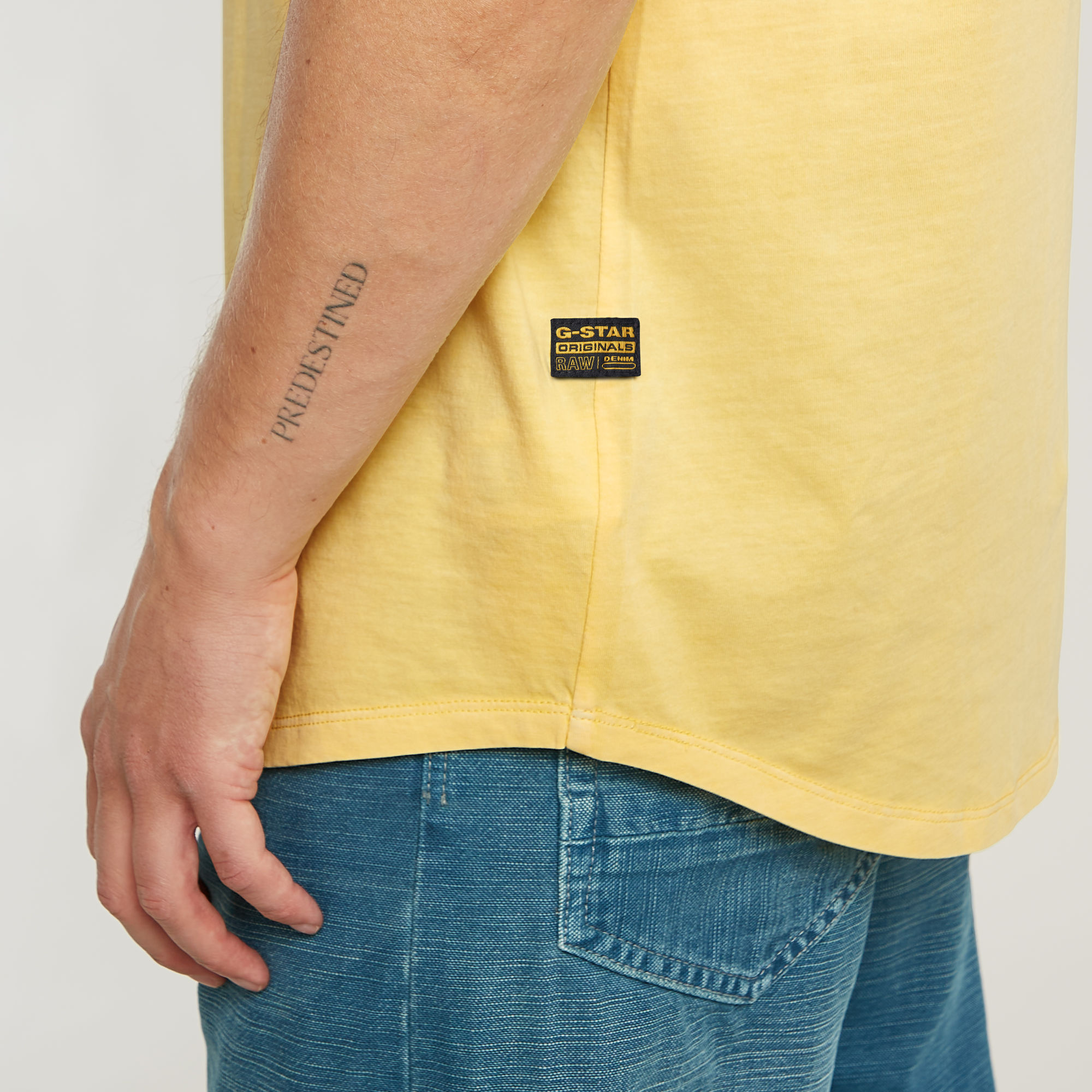 G-Star RAW Lash T-Shirt Geel Heren