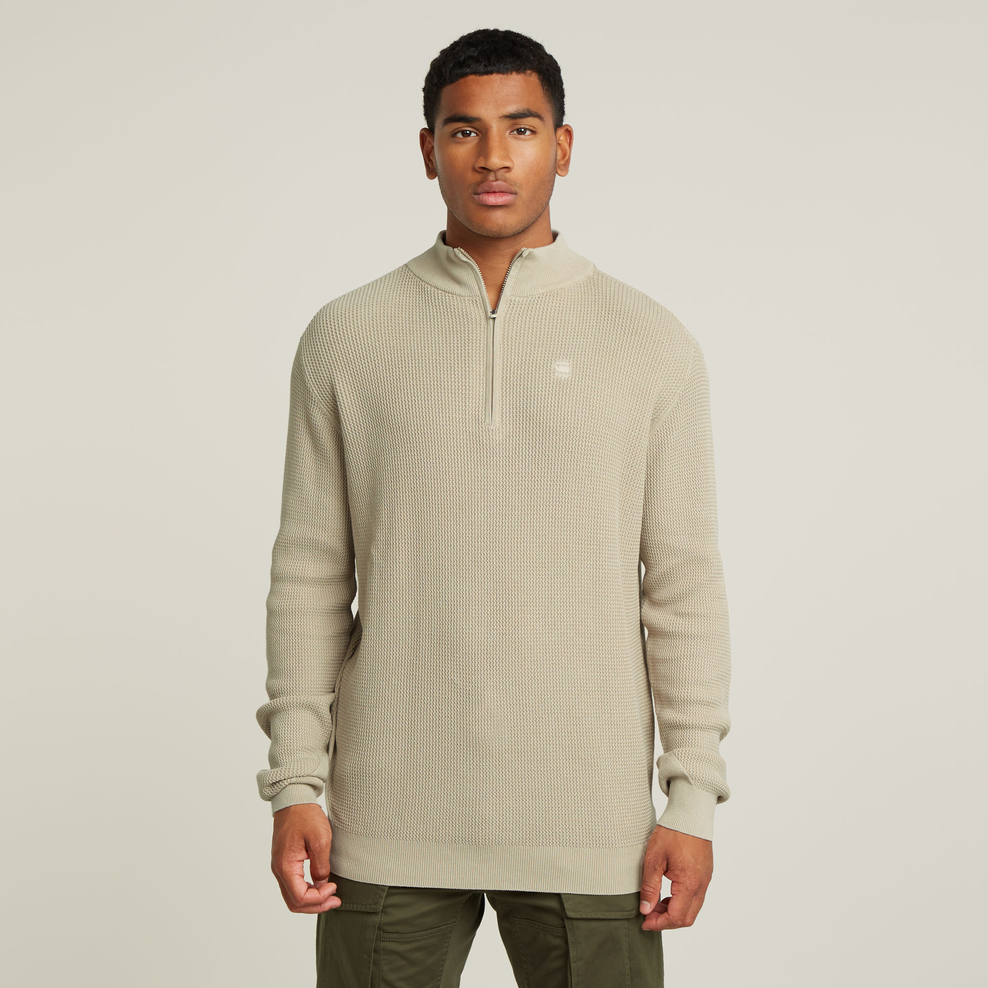 G-Star RAW Serrated Skipper Trui Beige Heren