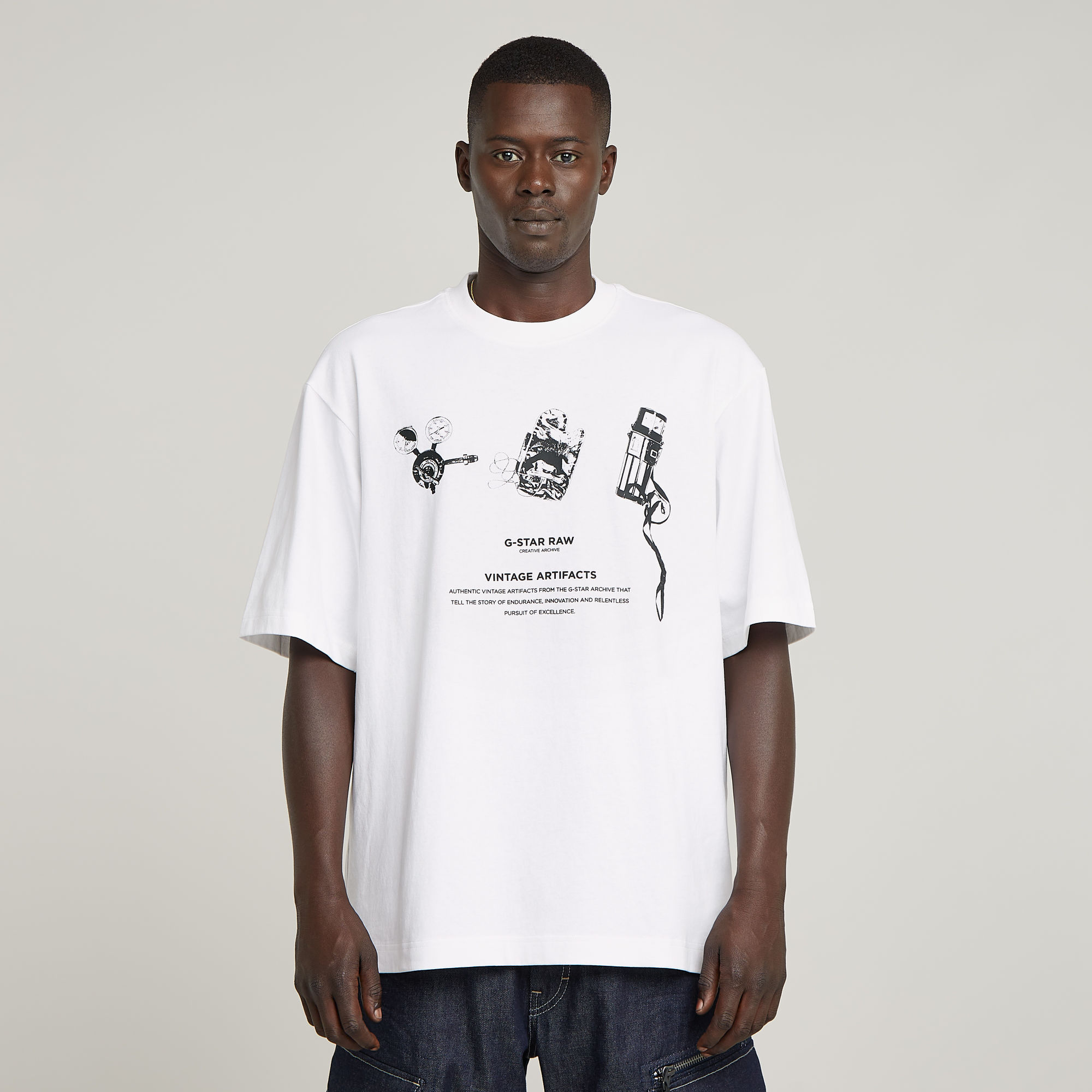 

Archive Boxy T-Shirt - White - Men