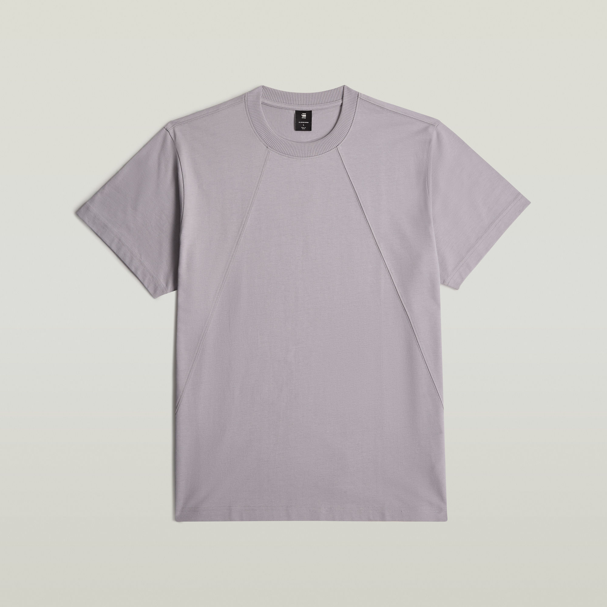 Thumbnail - Seam Detail Loose T-Shirt - Grau - Herren