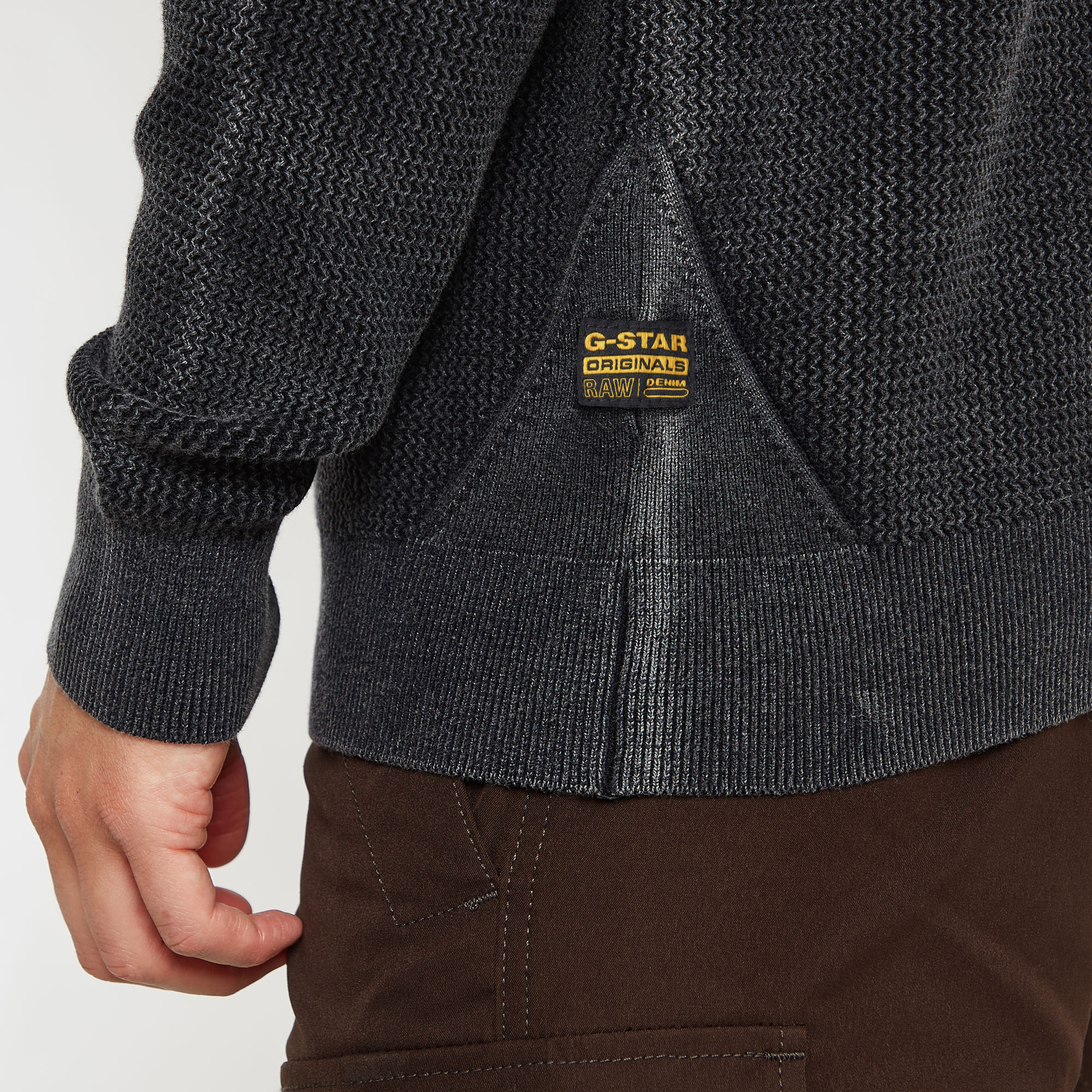 G-Star RAW Serrated Gebreide Trui Donkerblauw Heren