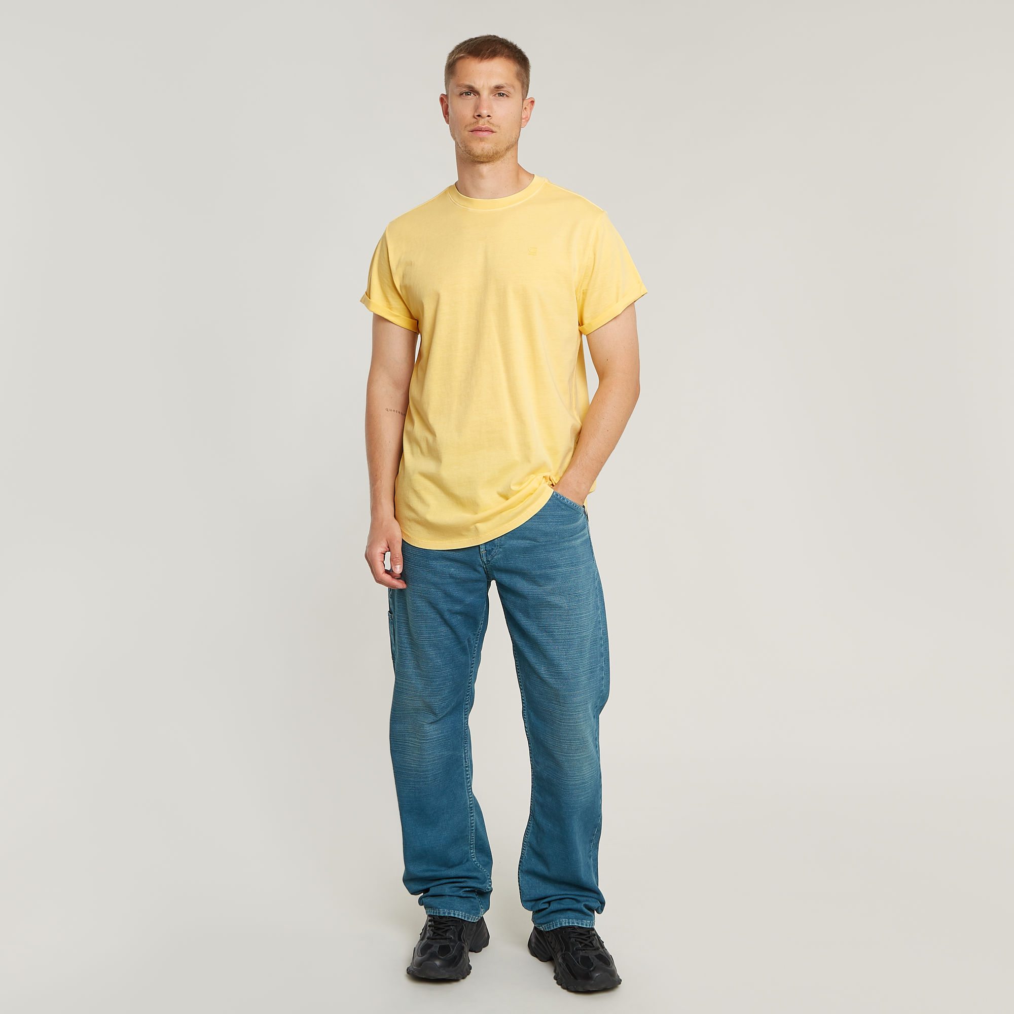 G-Star RAW Lash T-Shirt Geel Heren