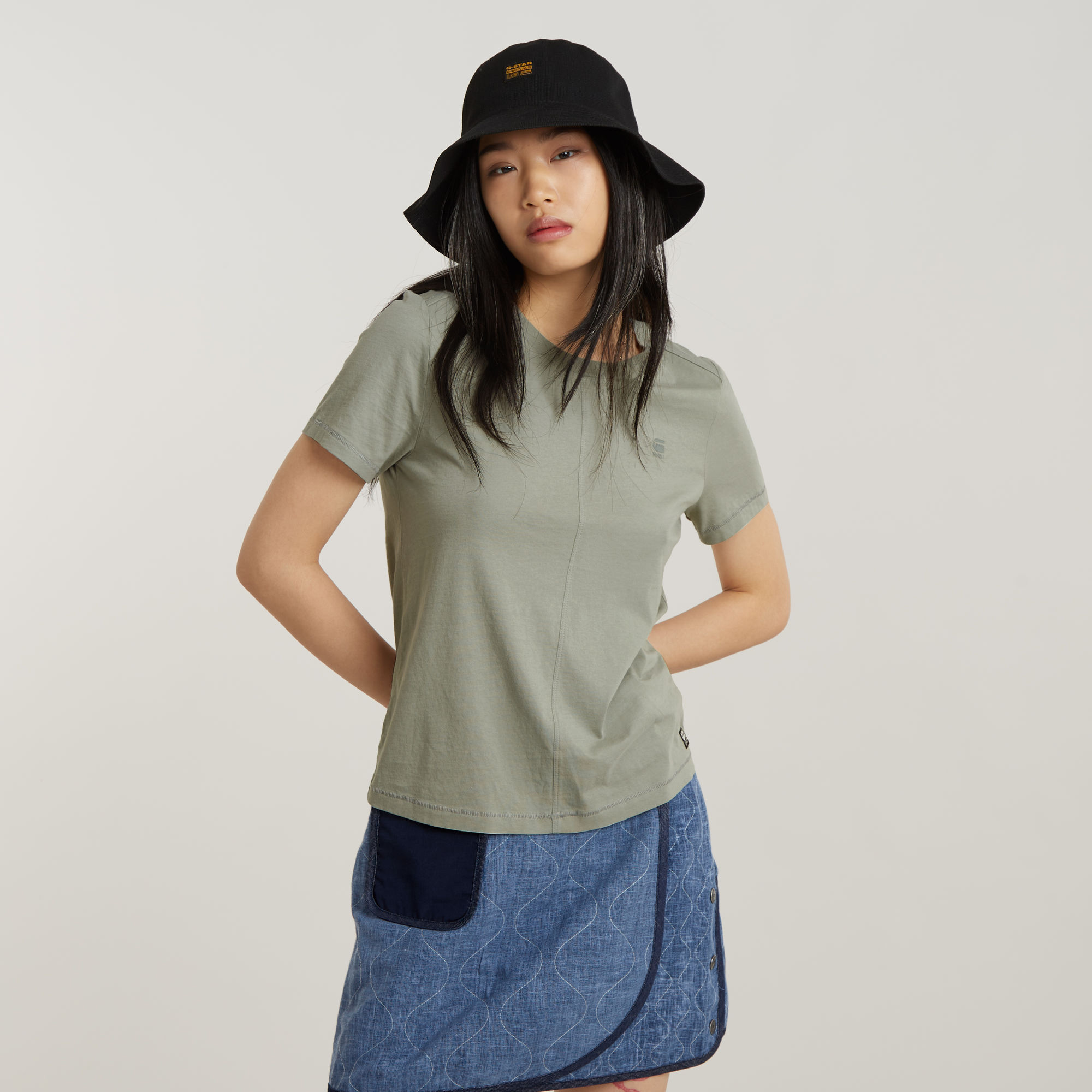 

Front Seam Top - Grey - Women