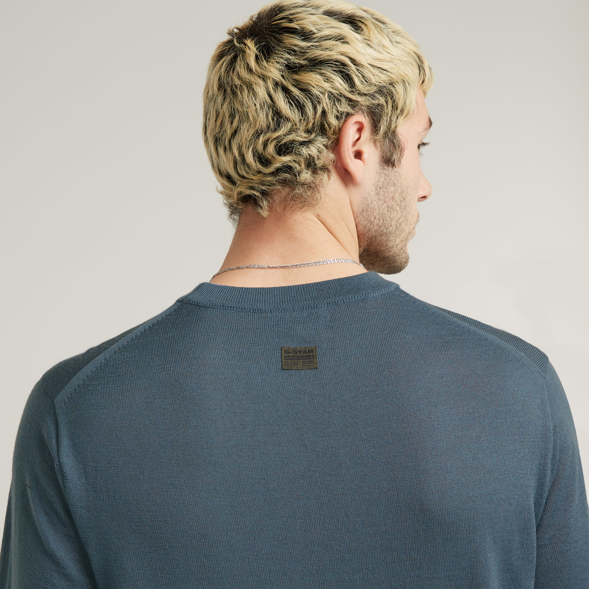 G-Star RAW Premium Core Gebreide Trui Midden blauw Heren